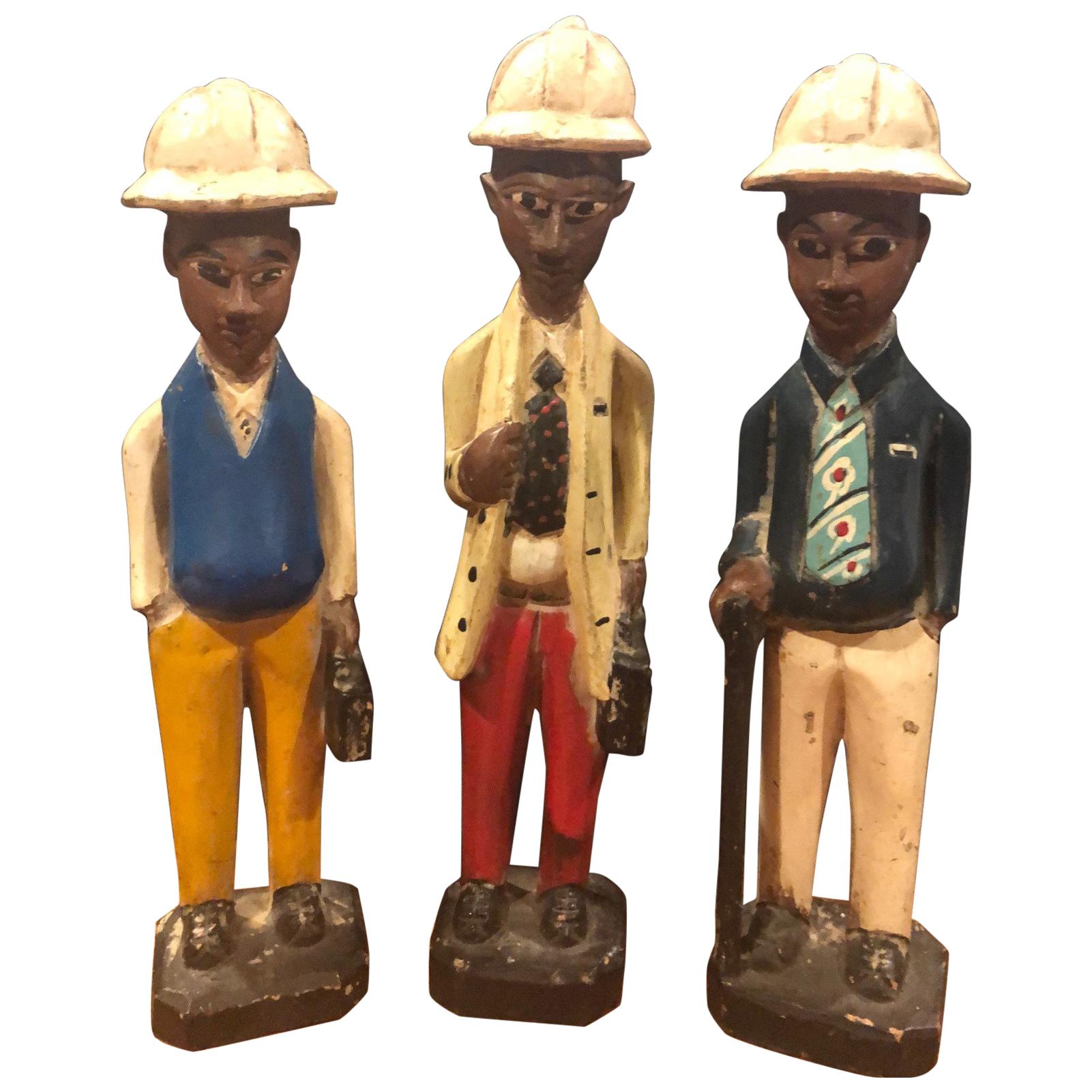 HandCarved Colonial African Statues from Ghana at 1stDibs