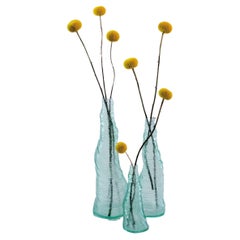 Ensemble de 3 vases en acrylique Stratum Tempus Glass faits à la main par Daan De Wit