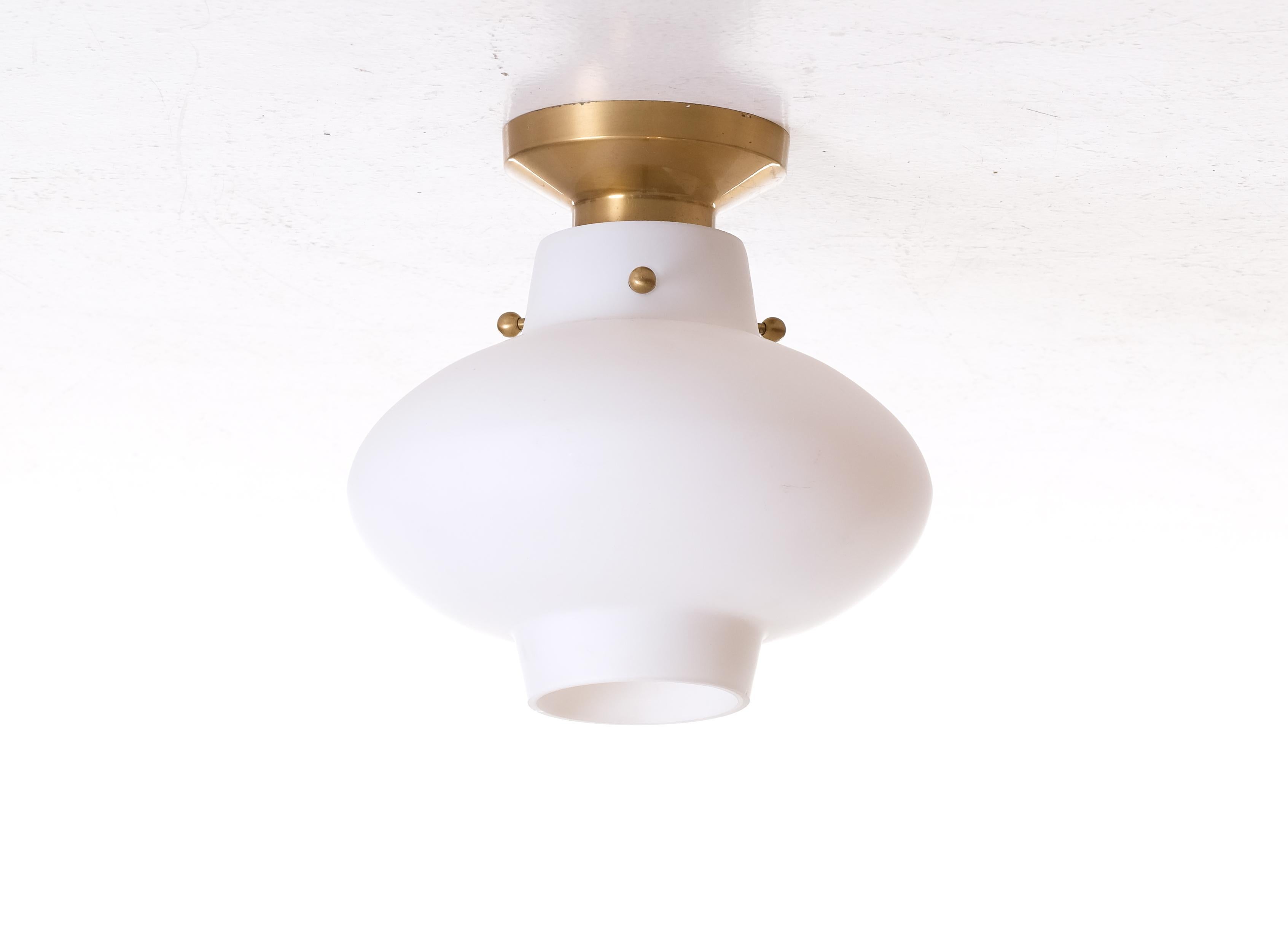 Scandinavo moderno Set di 3 lampade a incasso Hans Bergström, anni '50 in vendita