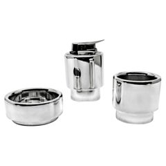 Set di 3 fumiere Hans Hansen in argento sterling, modello 546, 1970 circa
