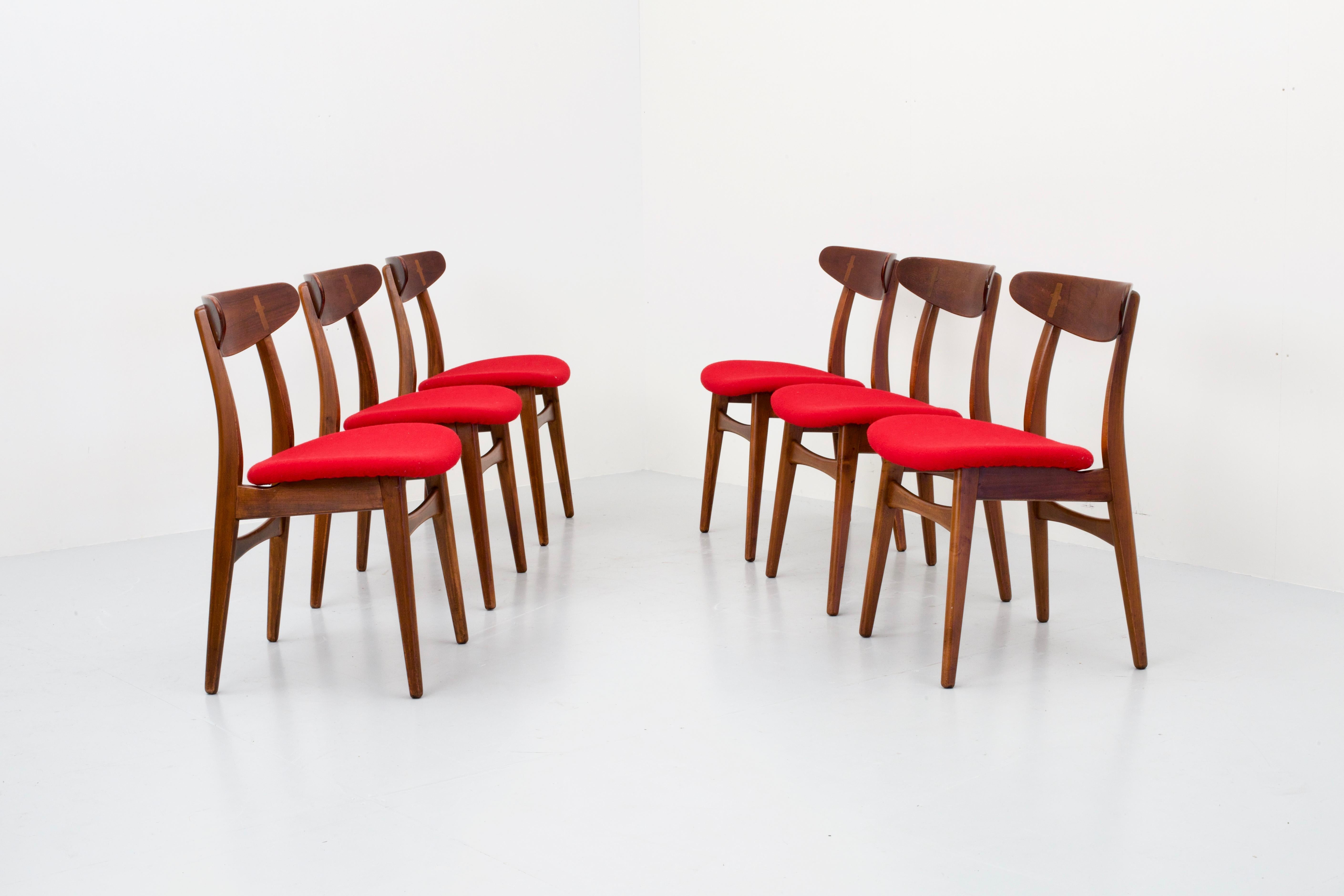 Danish Set of 3 Hans Wegner Chairs For Sale