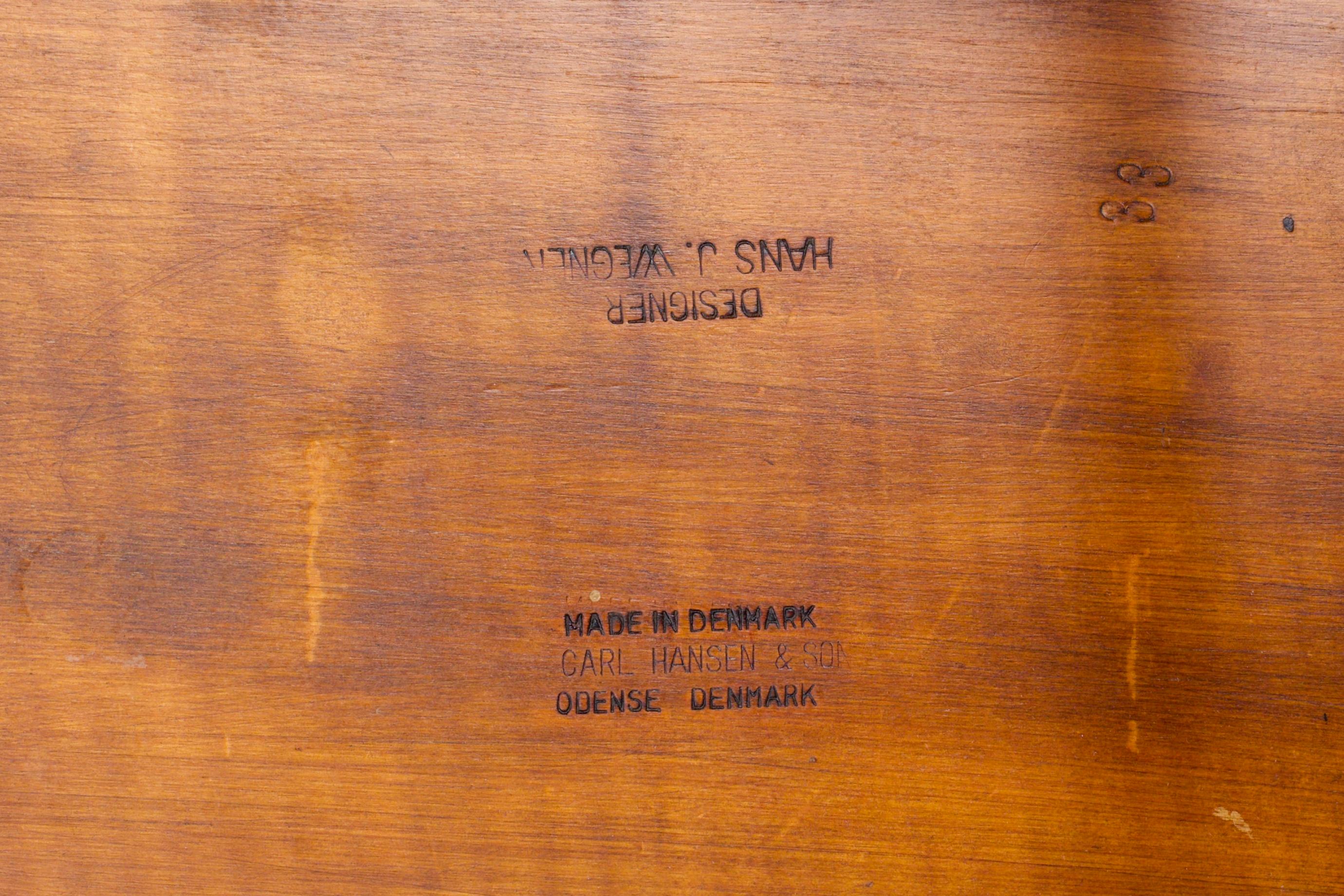 Set di 3 sedie Hans Wegner in vendita 3