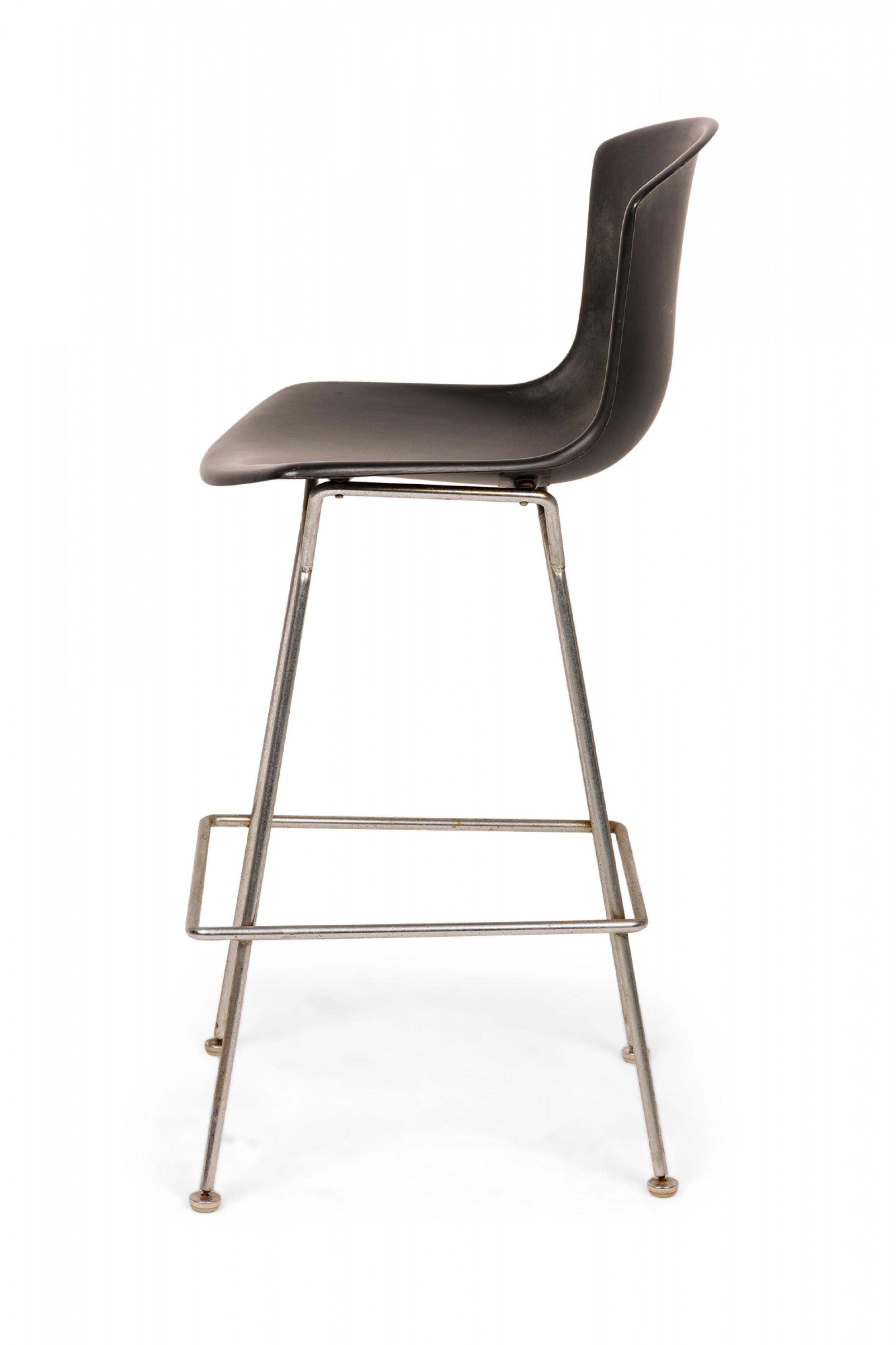 Chrome Set of 3 Harry Bertoia for Knoll International Black 