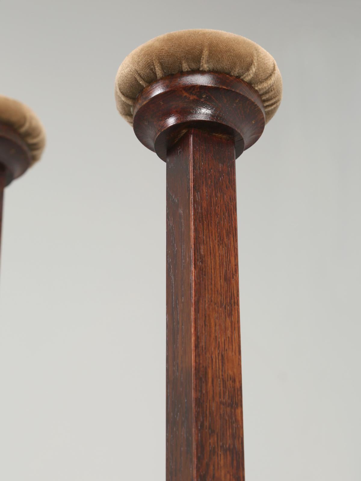Set of '3' Hat Stands Made of White Oak with Weighted Bottoms for Stability For Sale 2