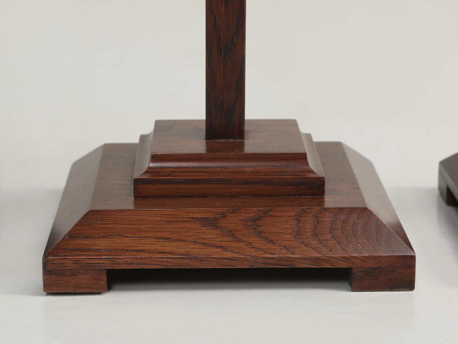 Set of '3' Hat Stands Made of White Oak with Weighted Bottoms for Stability For Sale 11