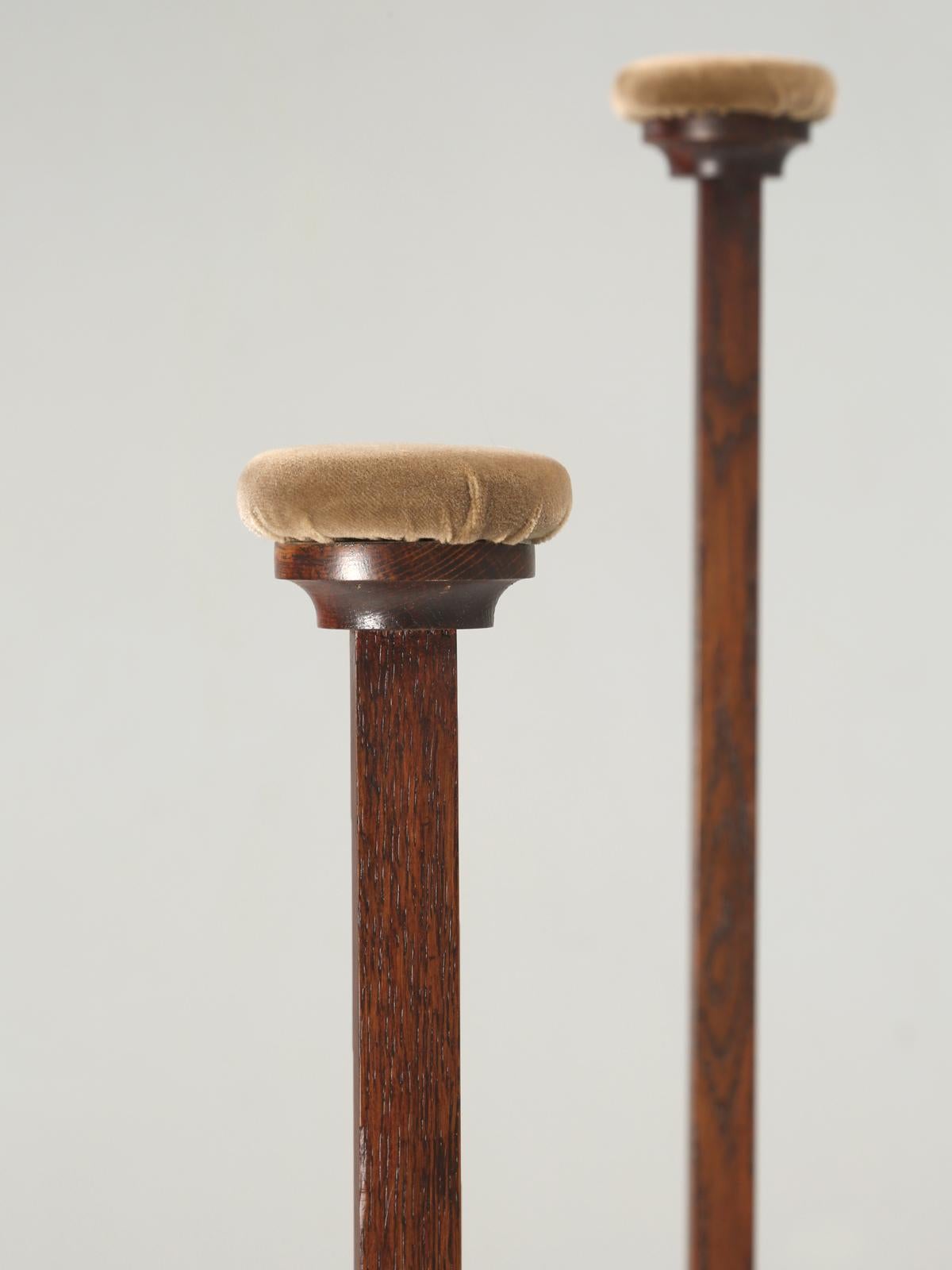 North American Set of '3' Hat Stands Made of White Oak with Weighted Bottoms for Stability For Sale