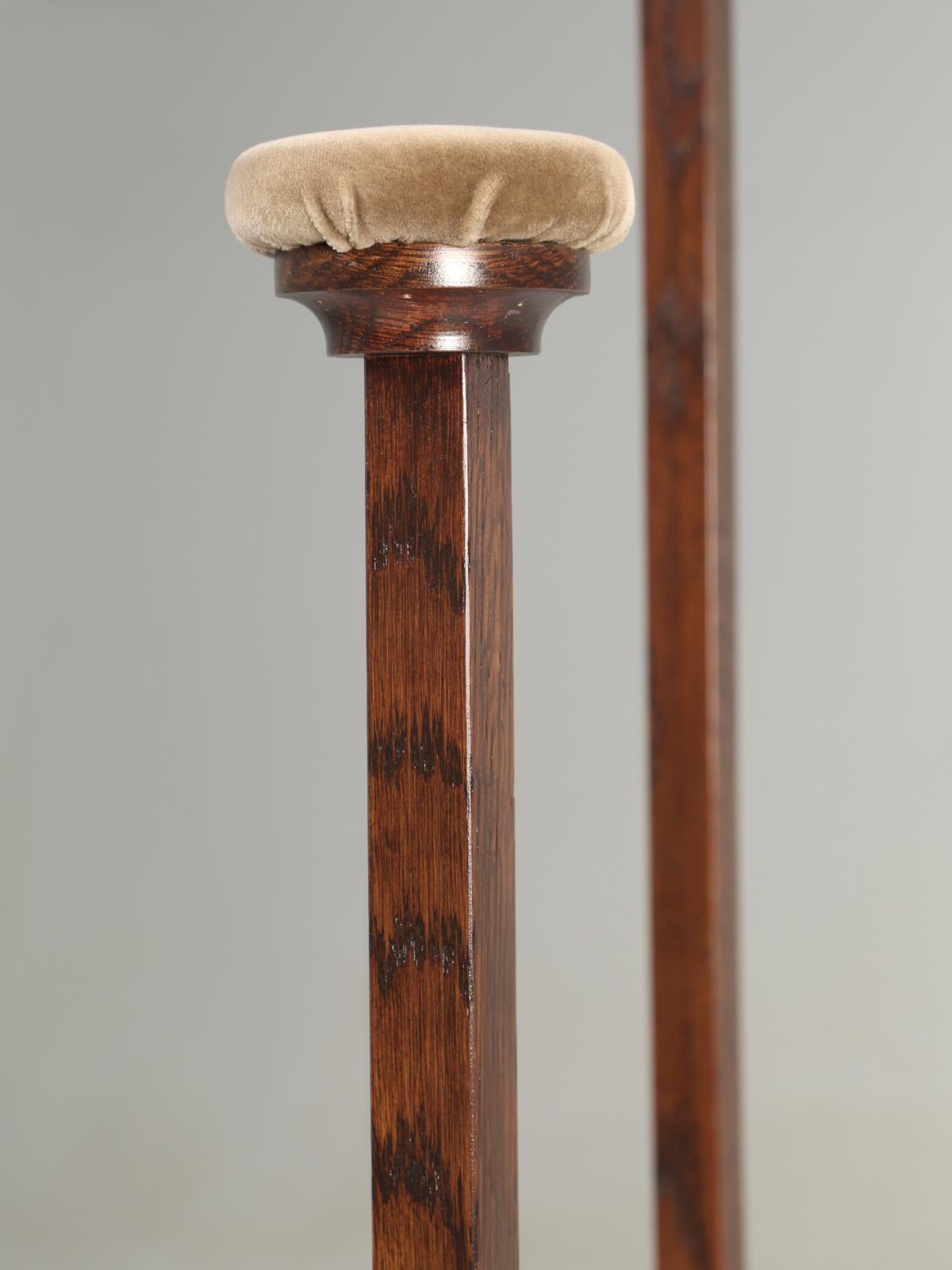 Hand-Crafted Set of '3' Hat Stands Made of White Oak with Weighted Bottoms for Stability For Sale