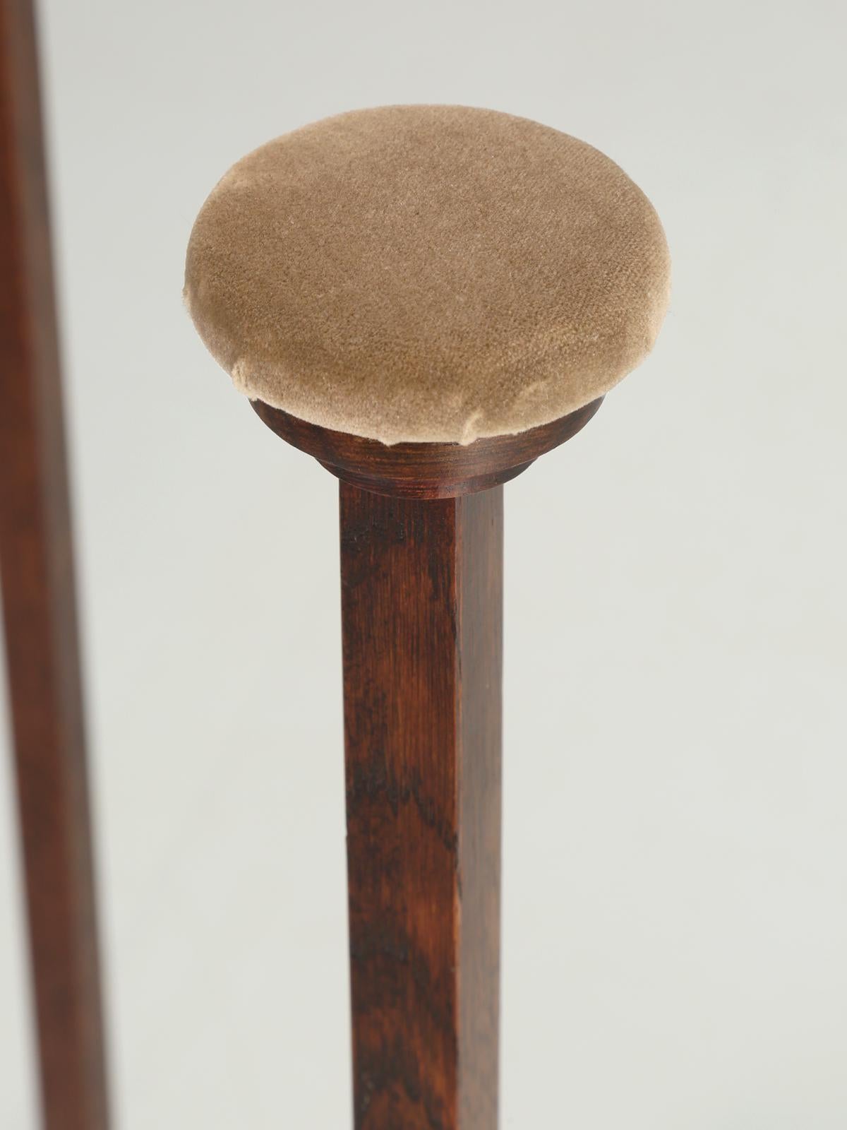 Set of '3' Hat Stands Made of White Oak with Weighted Bottoms for Stability In Good Condition For Sale In Chicago, IL