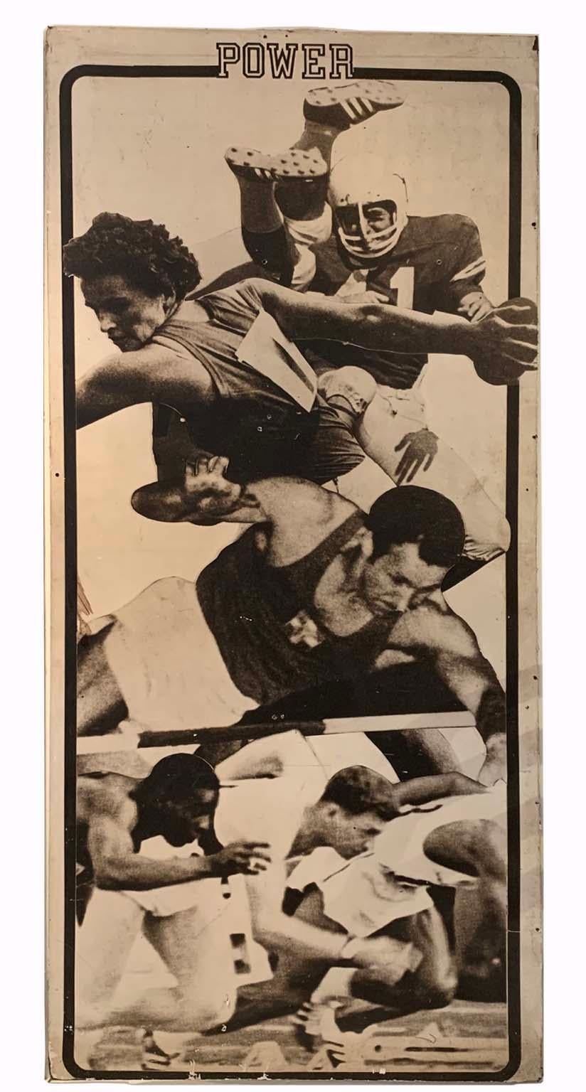American Set of 3 Huge Vintage Sport Poster Boards