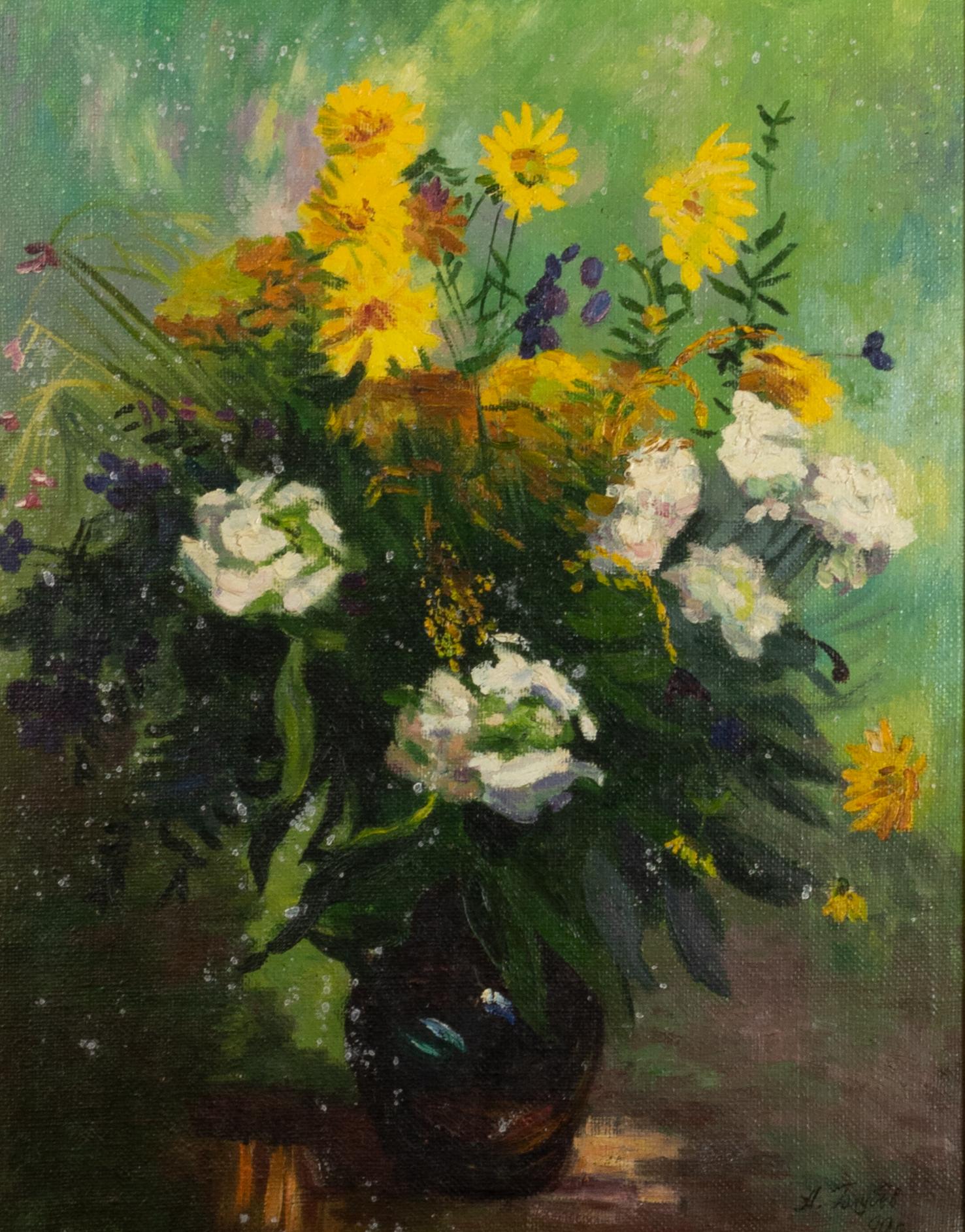 A olio Set di dipinti impressionisti russi, inizio XX secolo in vendita
