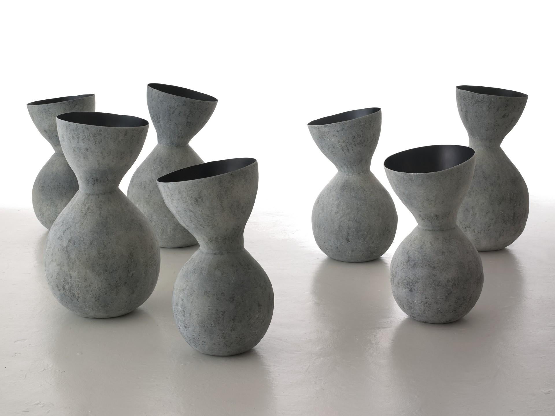 Contemporary Set of 3 Incline Vases by Imperfettolab For Sale