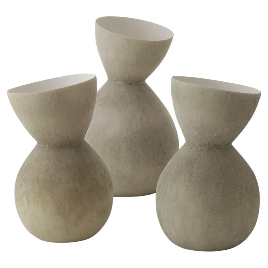 Set of 3 Incline Vases by Imperfettolab For Sale
