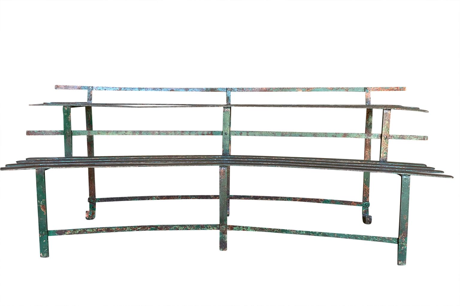 Set Of 3 Italian Iron Plant Display Benches For Sale 6