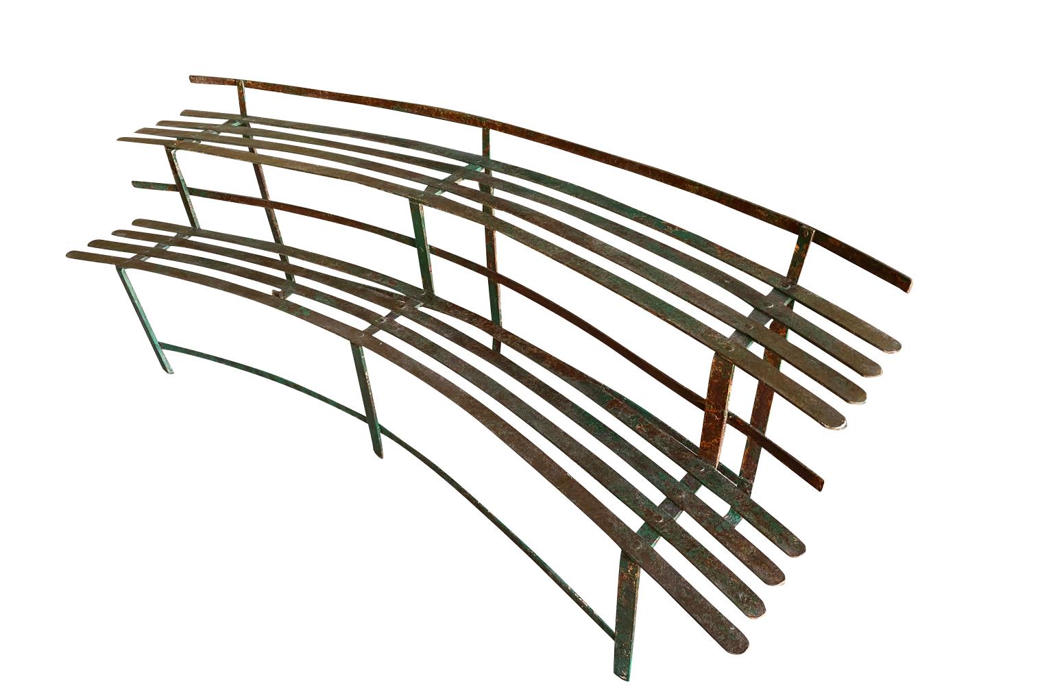 Set Of 3 Italian Iron Plant Display Benches In Good Condition For Sale In Atlanta, GA