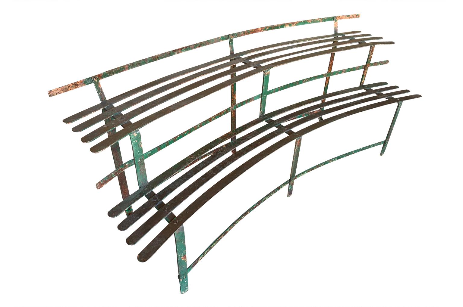 Set Of 3 Italian Iron Plant Display Benches For Sale 1