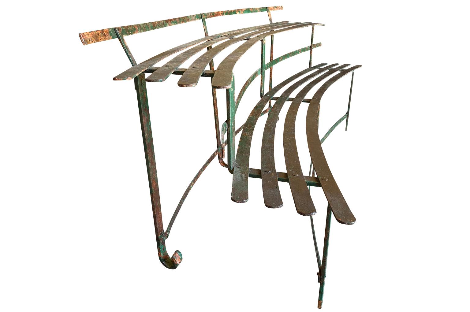 Set Of 3 Italian Iron Plant Display Benches For Sale 3