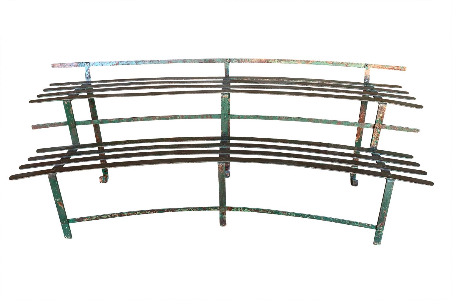 Set Of 3 Italian Iron Plant Display Benches For Sale 4