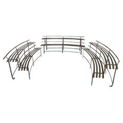 Set Of 3 Italian Iron Plant Display Benches