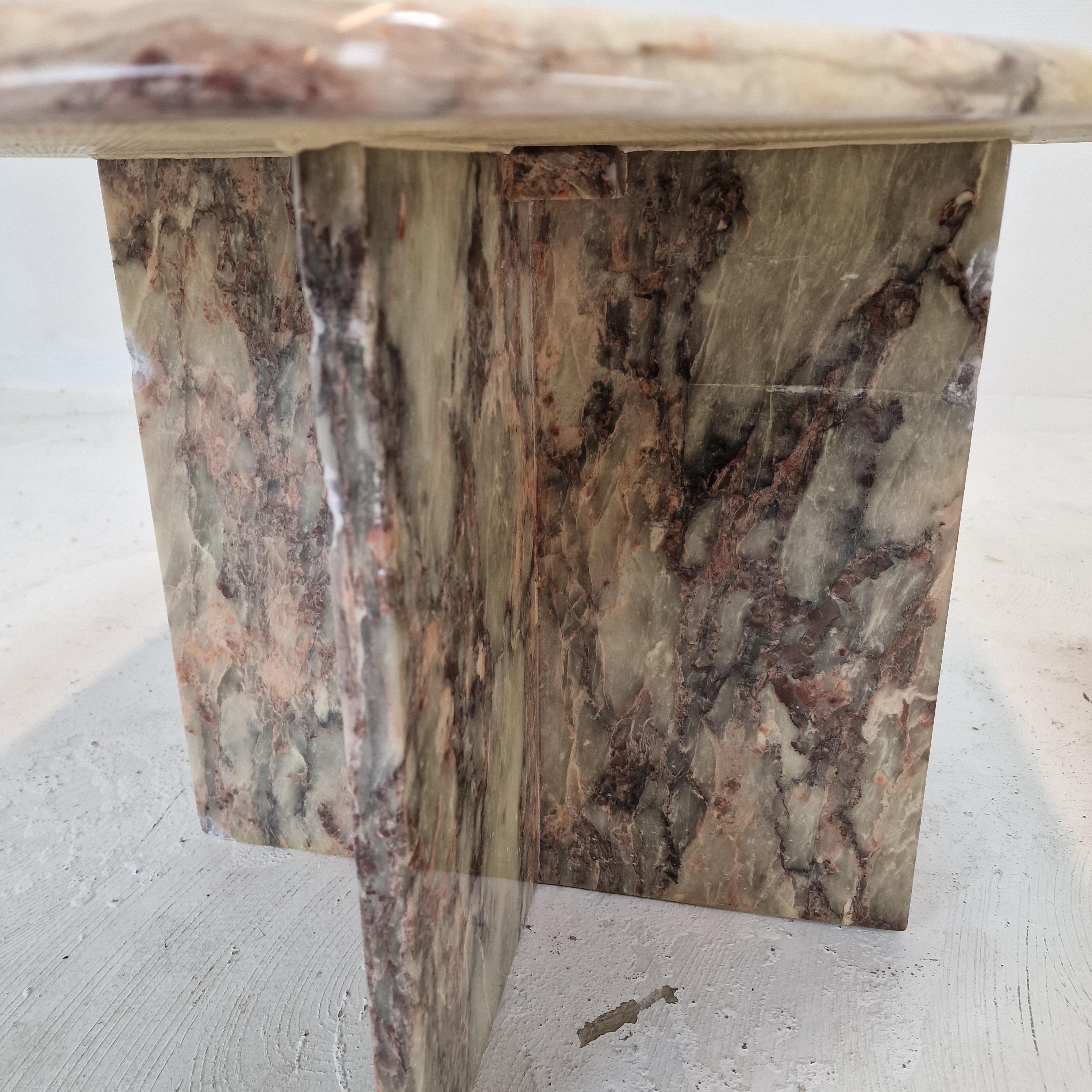Set of 3 Italian Marble Coffee or Side Tables, 1970s For Sale 5