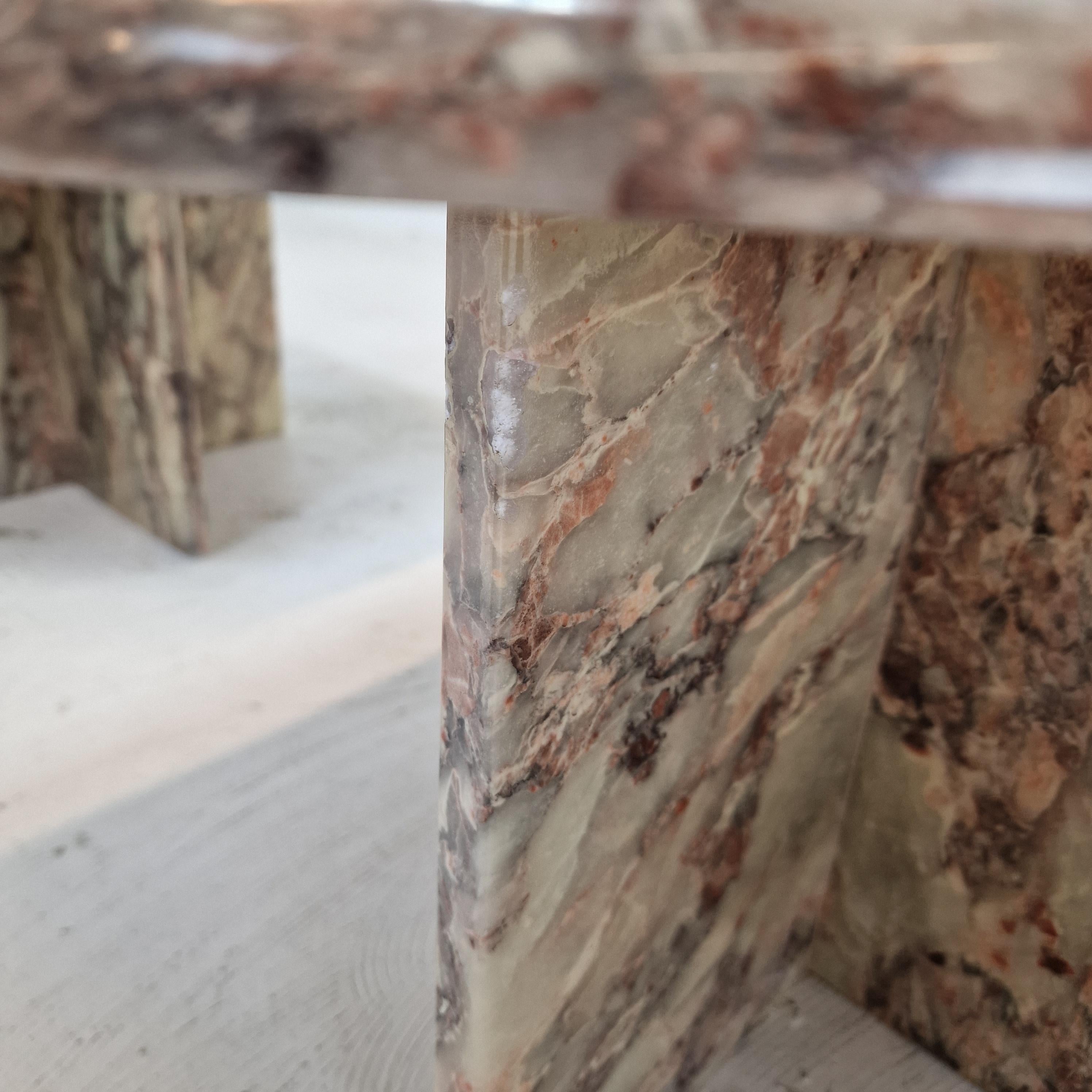 Set of 3 Italian Marble Coffee or Side Tables, 1970s For Sale 6
