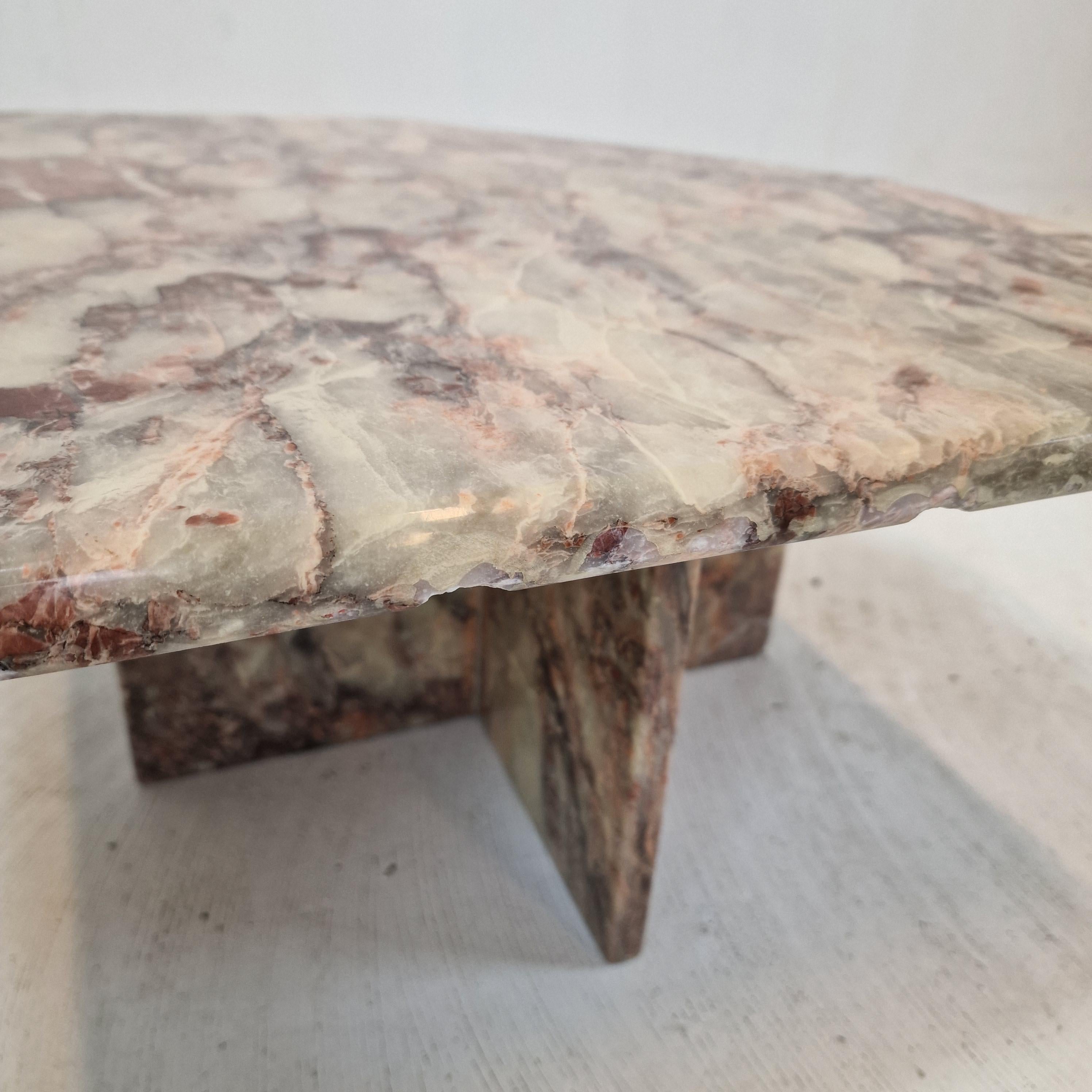 Set of 3 Italian Marble Coffee or Side Tables, 1970s For Sale 9