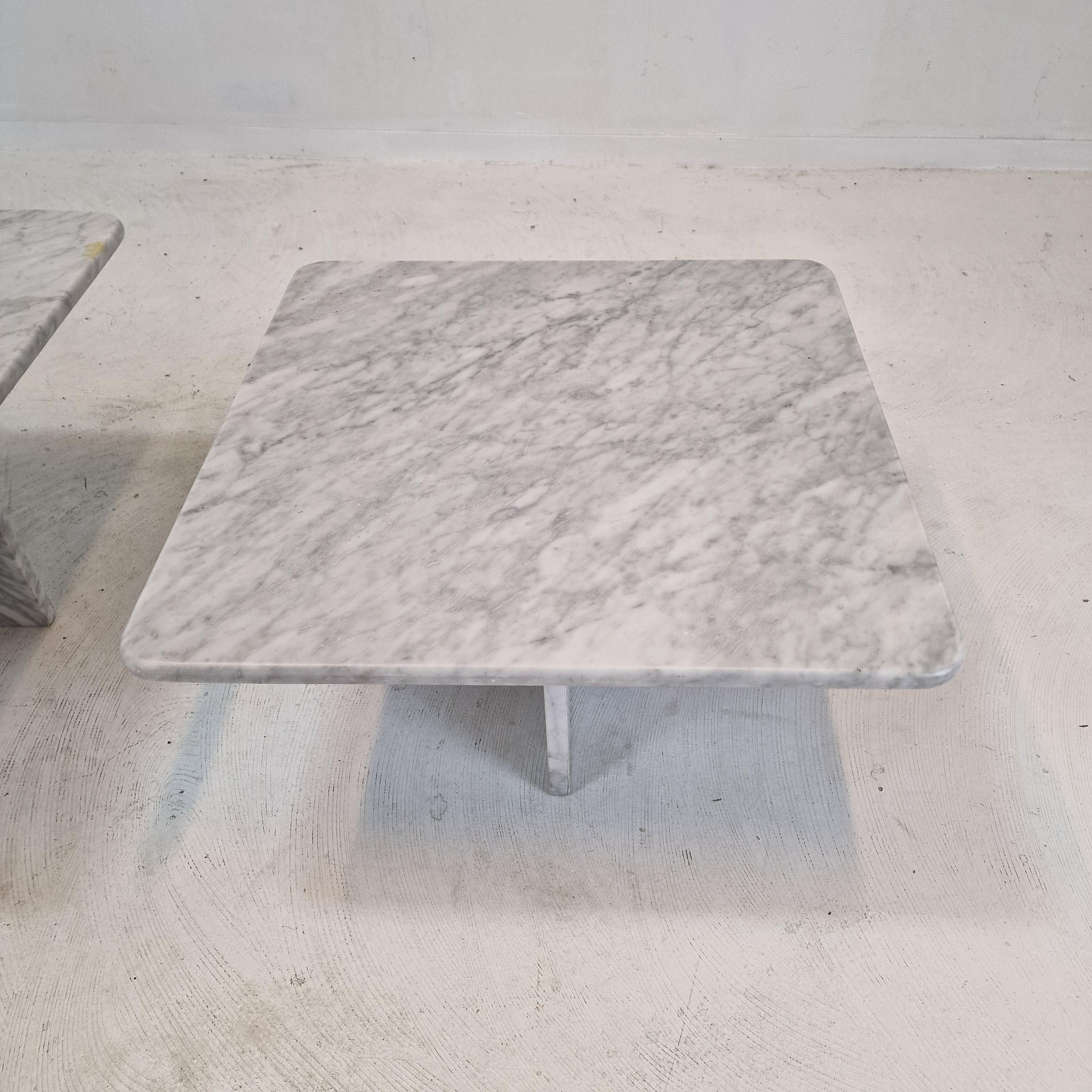 Set of 3 Italian Marble Coffee or Side Tables, 1970s For Sale 10