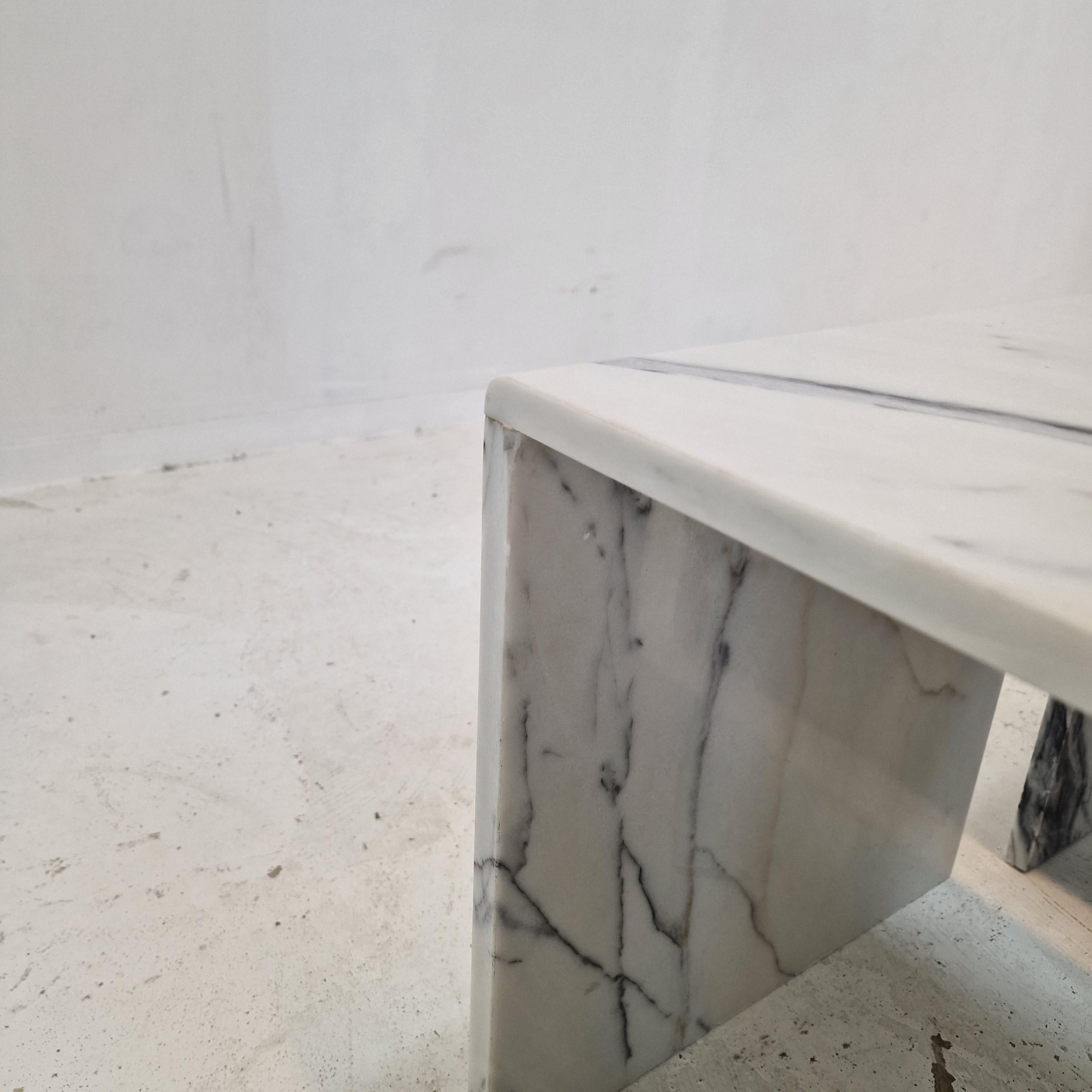 Set of 3 Italian Marble Nesting Tables, 1980s For Sale 2
