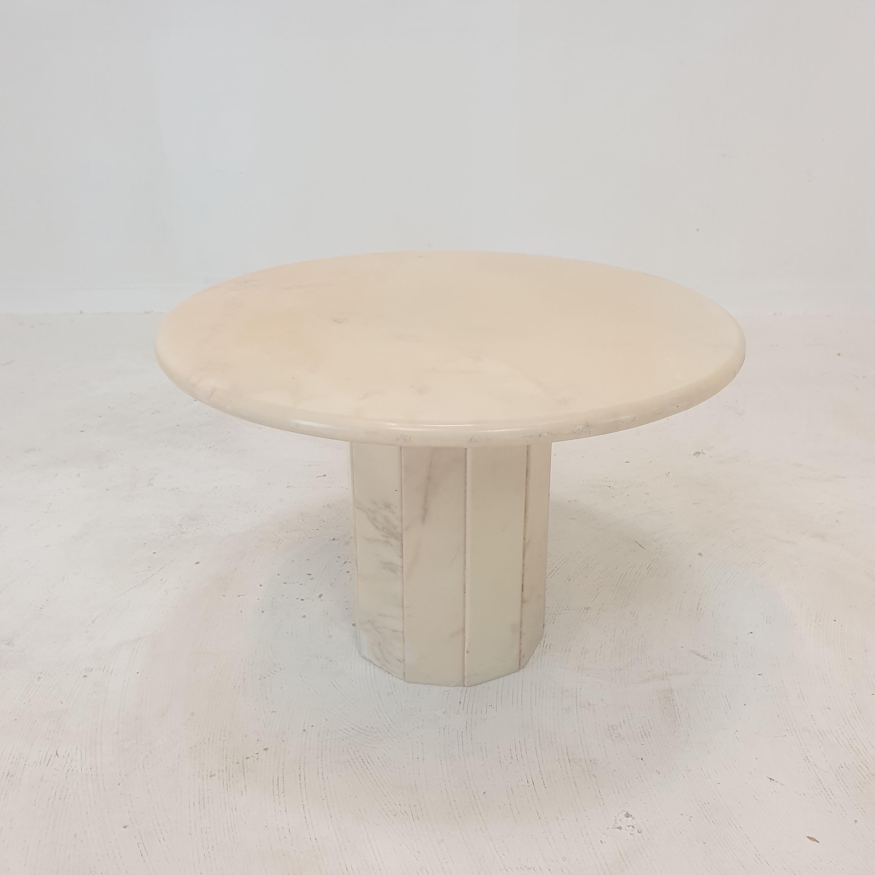 Set of 3 Italian Marble Side Tables, 1970s For Sale 5