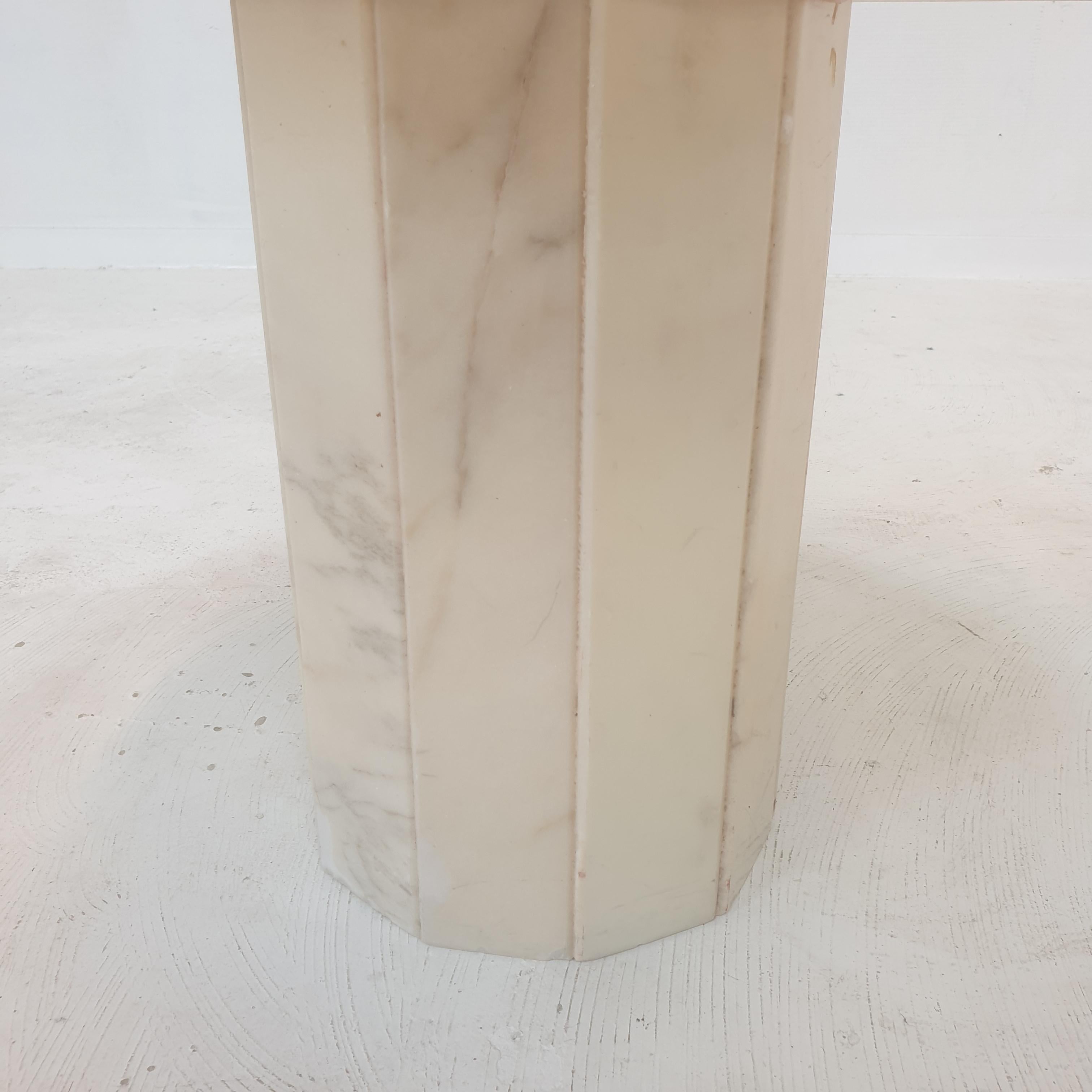 Set of 3 Italian Marble Side Tables, 1970s For Sale 7