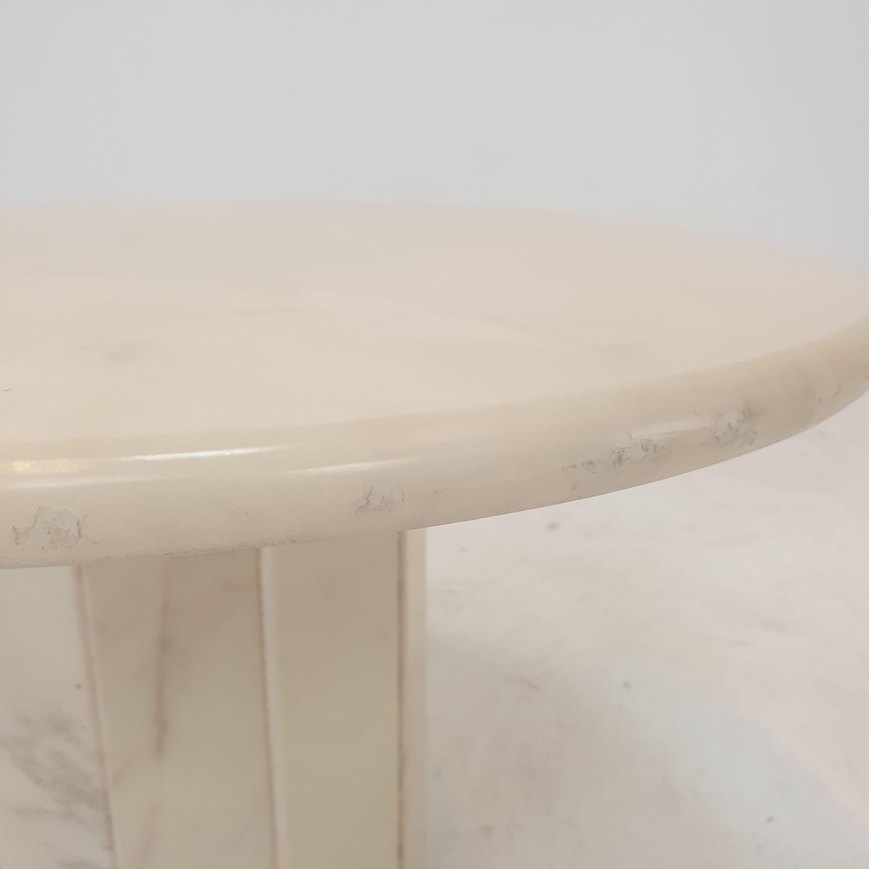 Set of 3 Italian Marble Side Tables, 1970s For Sale 8