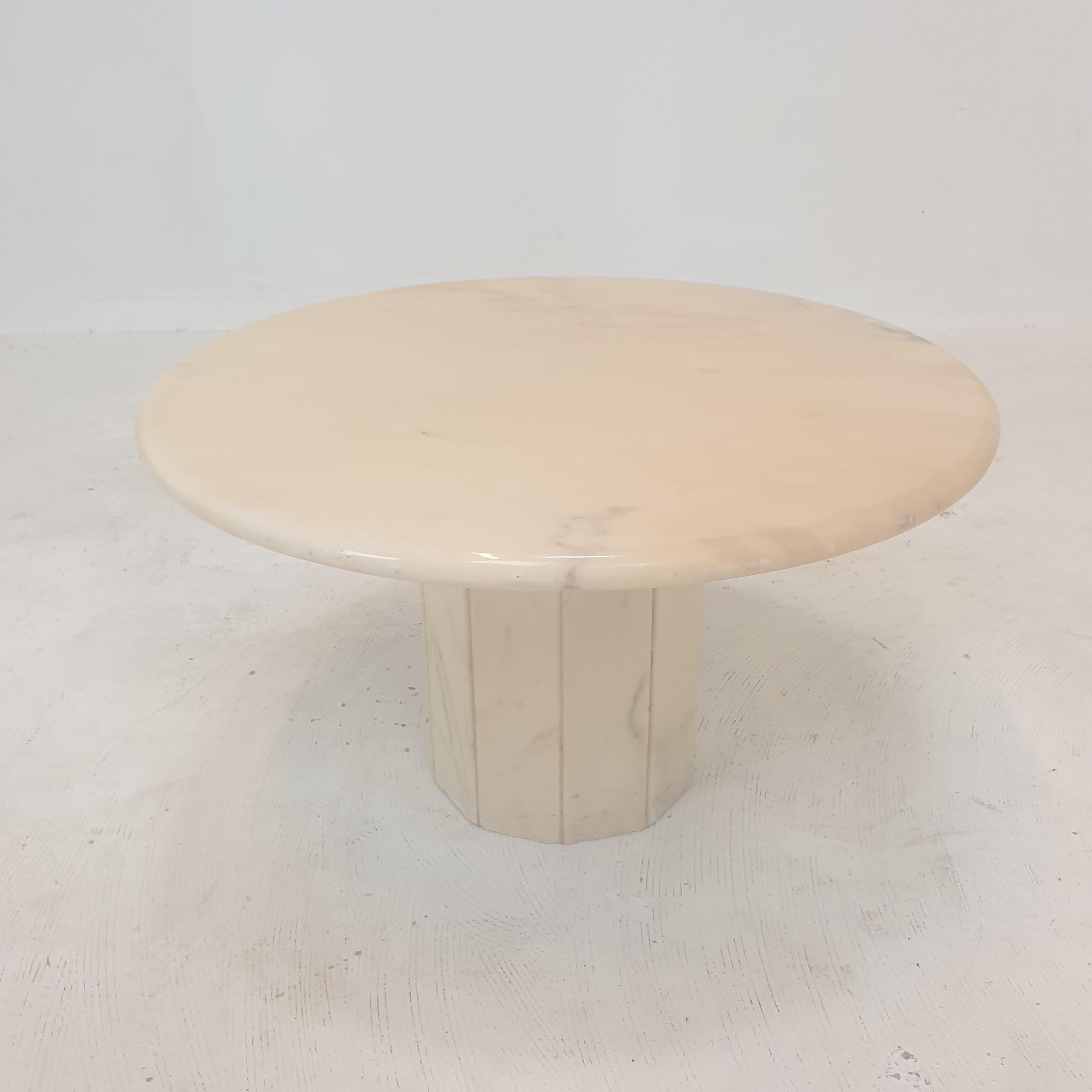 Set of 3 Italian Marble Side Tables, 1970s For Sale 10