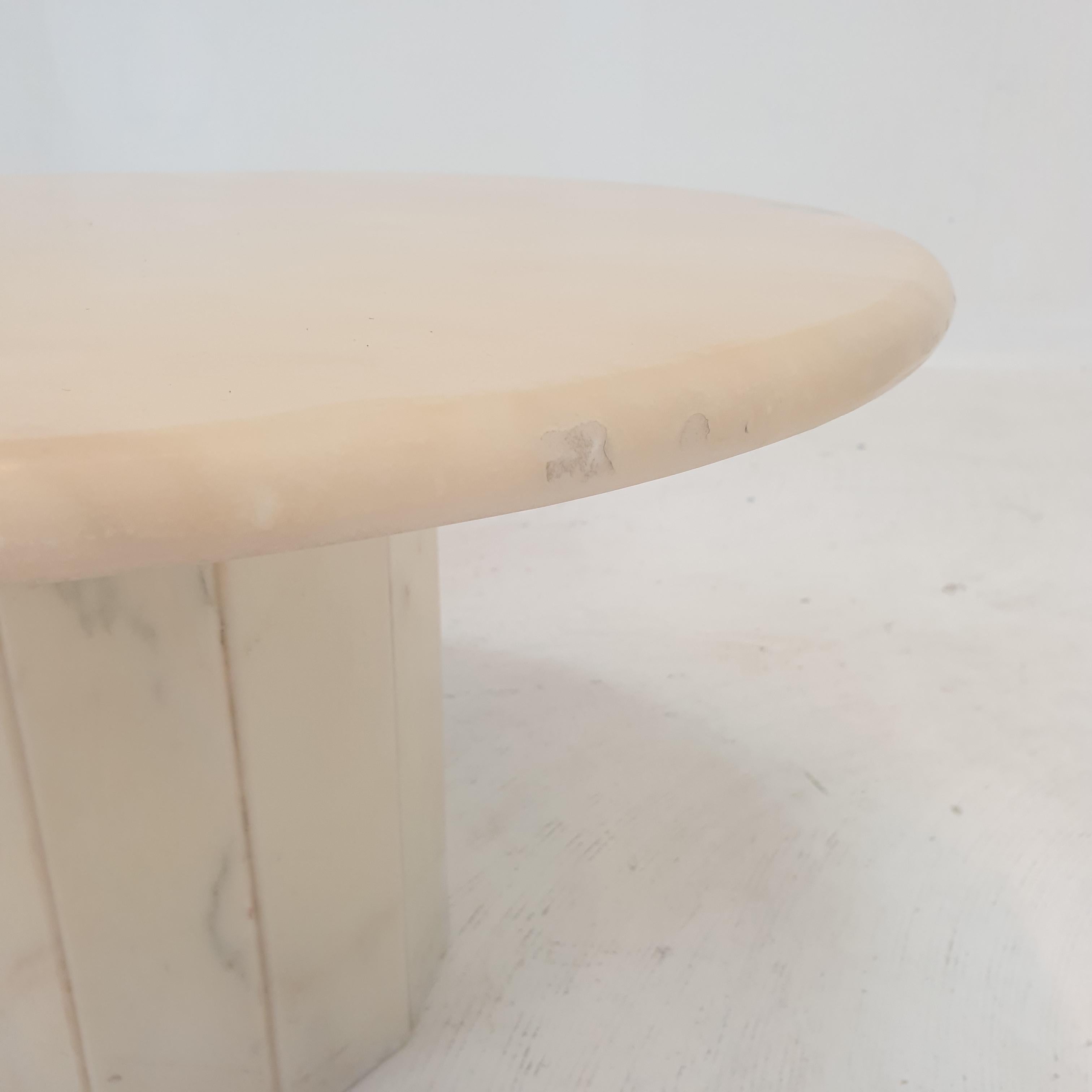 Set of 3 Italian Marble Side Tables, 1970s For Sale 12