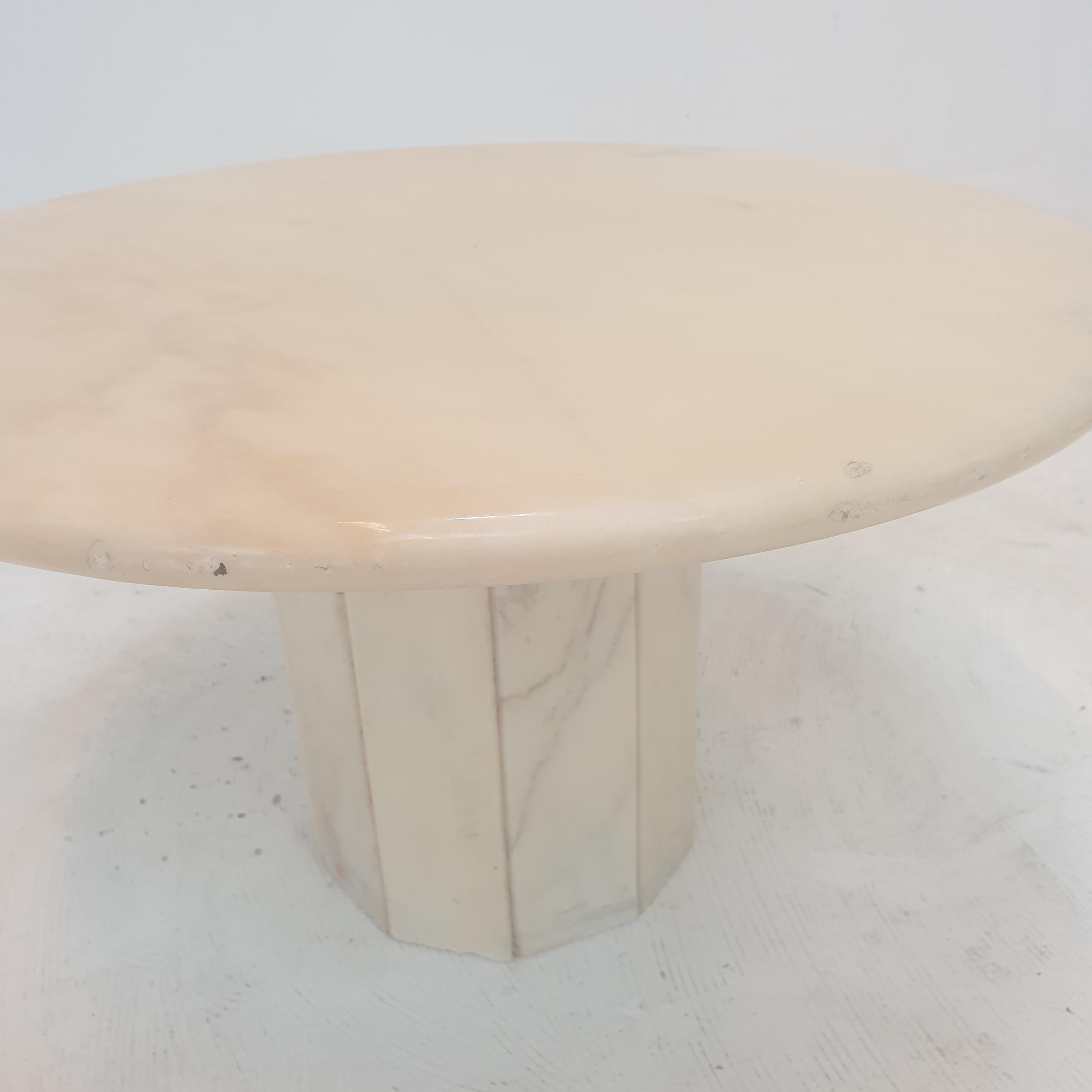Set of 3 Italian Marble Side Tables, 1970s For Sale 14