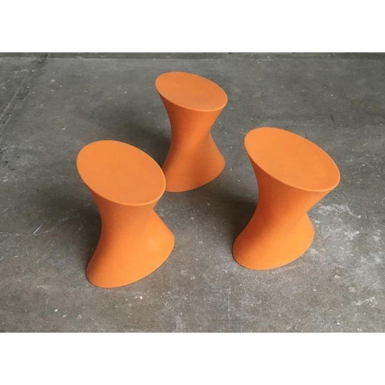 3er Set italienischer Kunststoffhocker für den Außenbereich von Marco Maran für Parri Design im Zustand „Hervorragend“ im Angebot in Hamburg, DE