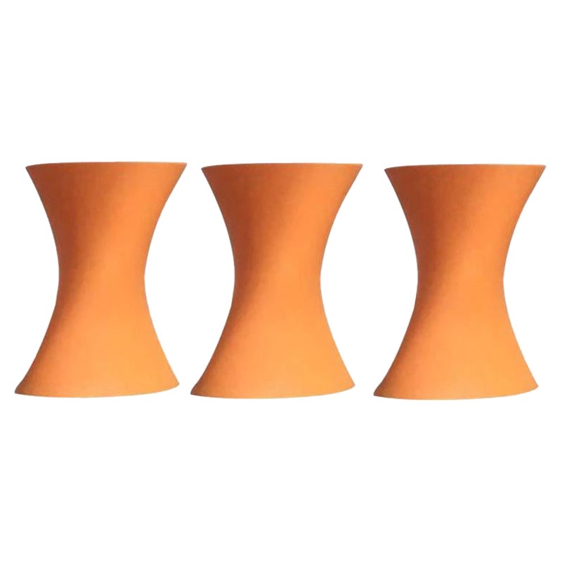 Set of 3 Italian Model Plastic Outdoor Stools by Marco Maran for Parri Design