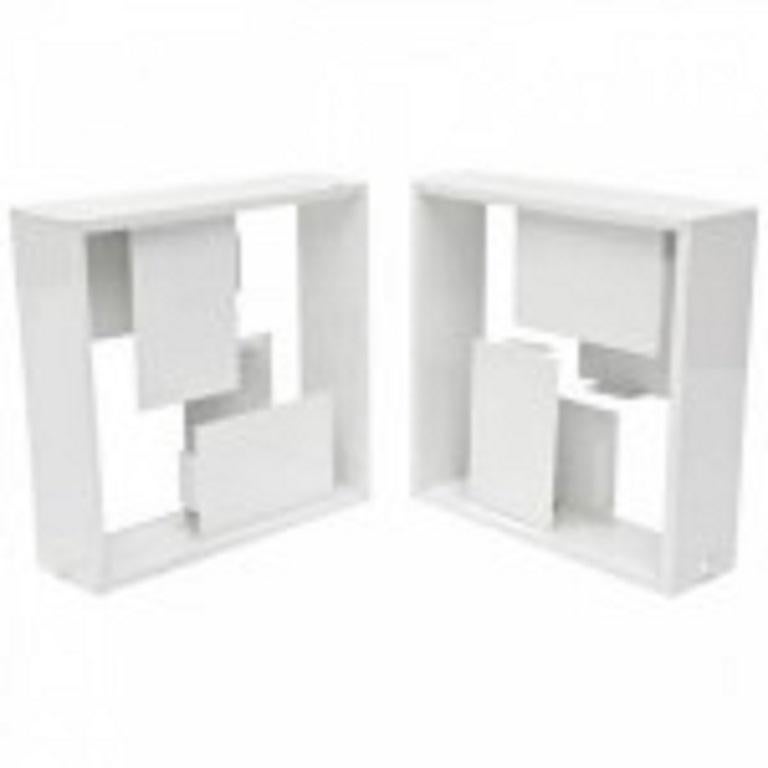Conjunto de 3 lámparas de sobremesa/ apliques italianos modernos blancos, Gio Ponti Moderno de mediados de siglo en venta