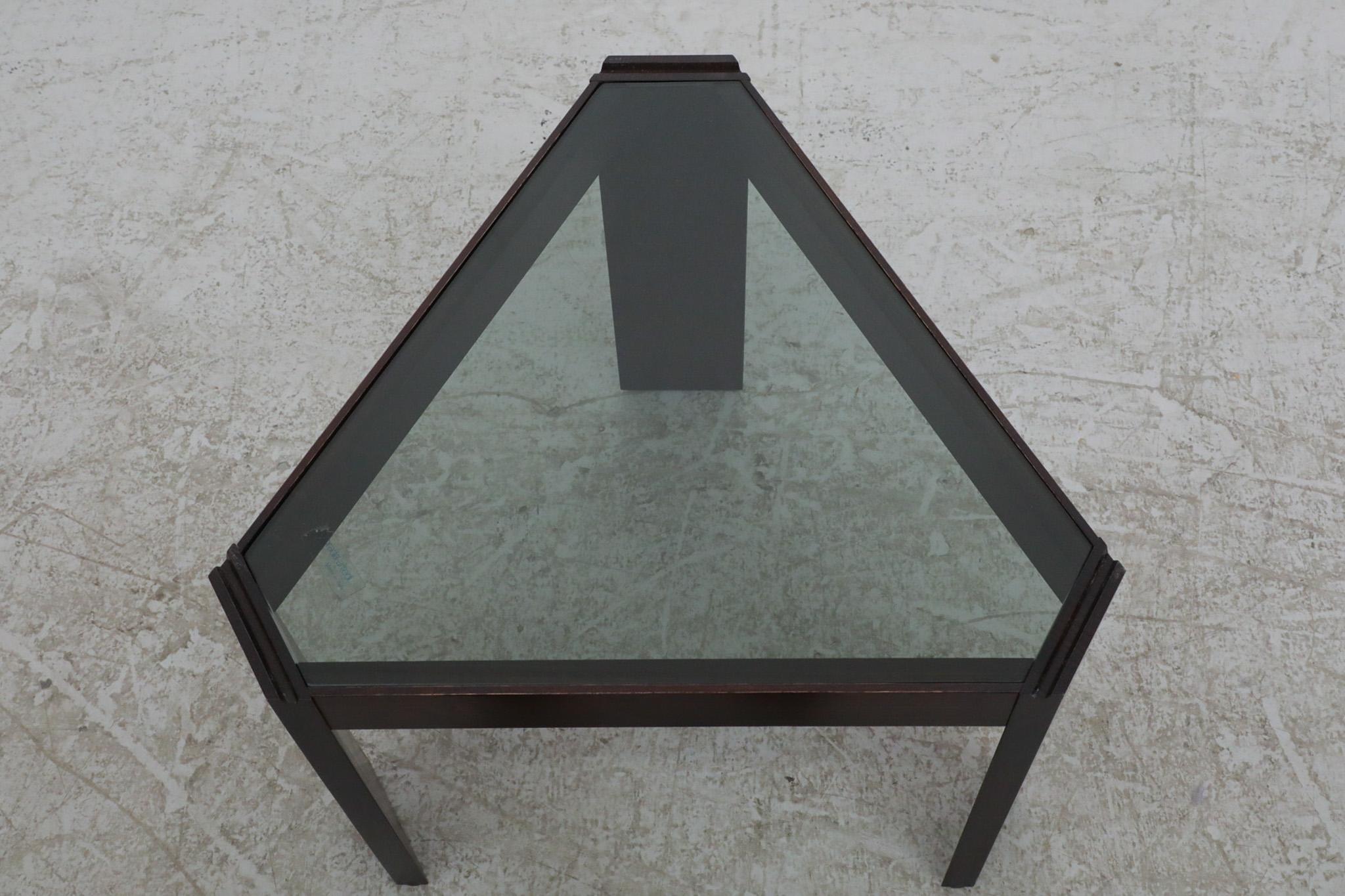 Set of 3 Italian Porada Arredi Triangle Side Tables For Sale 7
