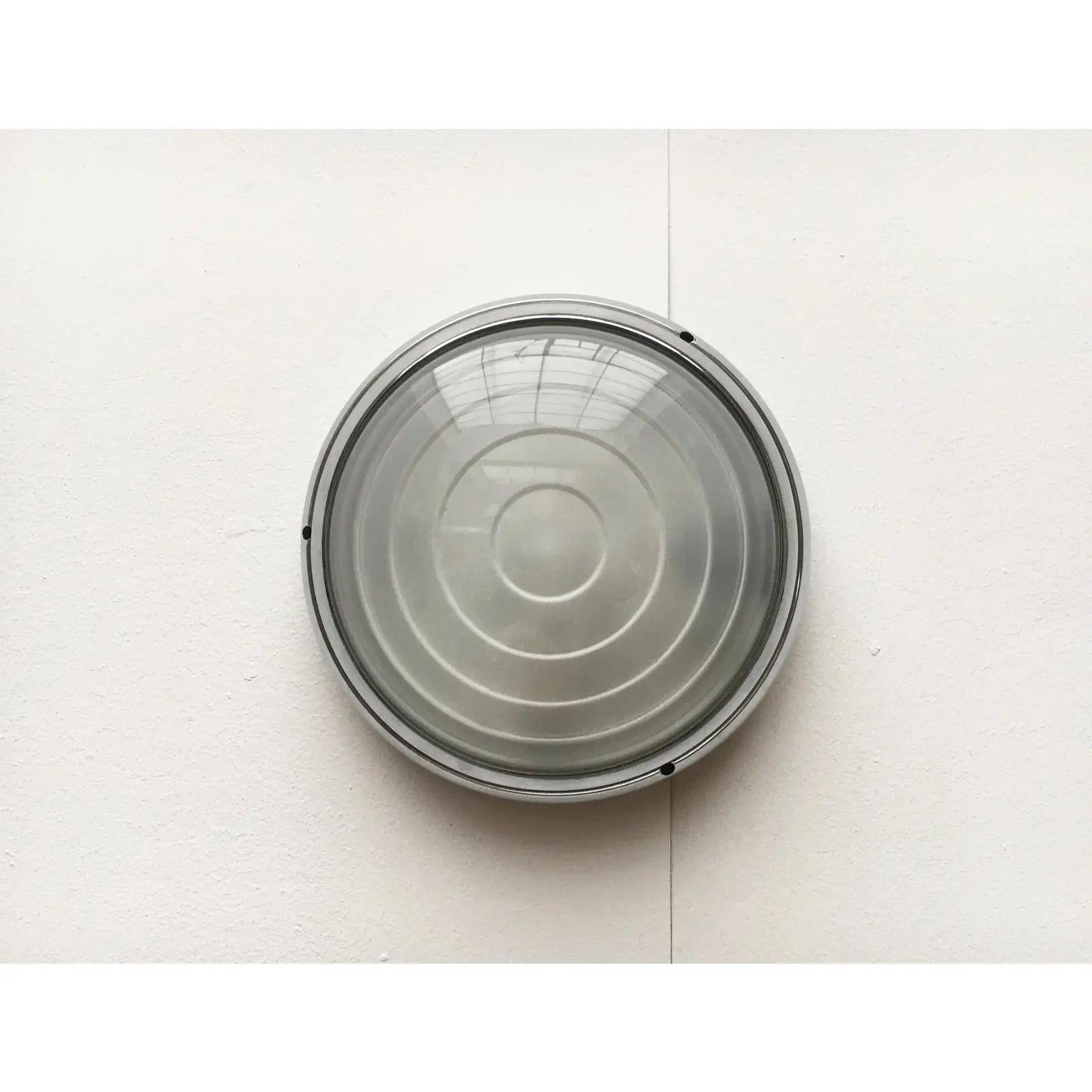 Aluminum Set of 3 Italian Postmodern Pantarei Wall Lamps by Ernesto Gismondi, Early 90s For Sale