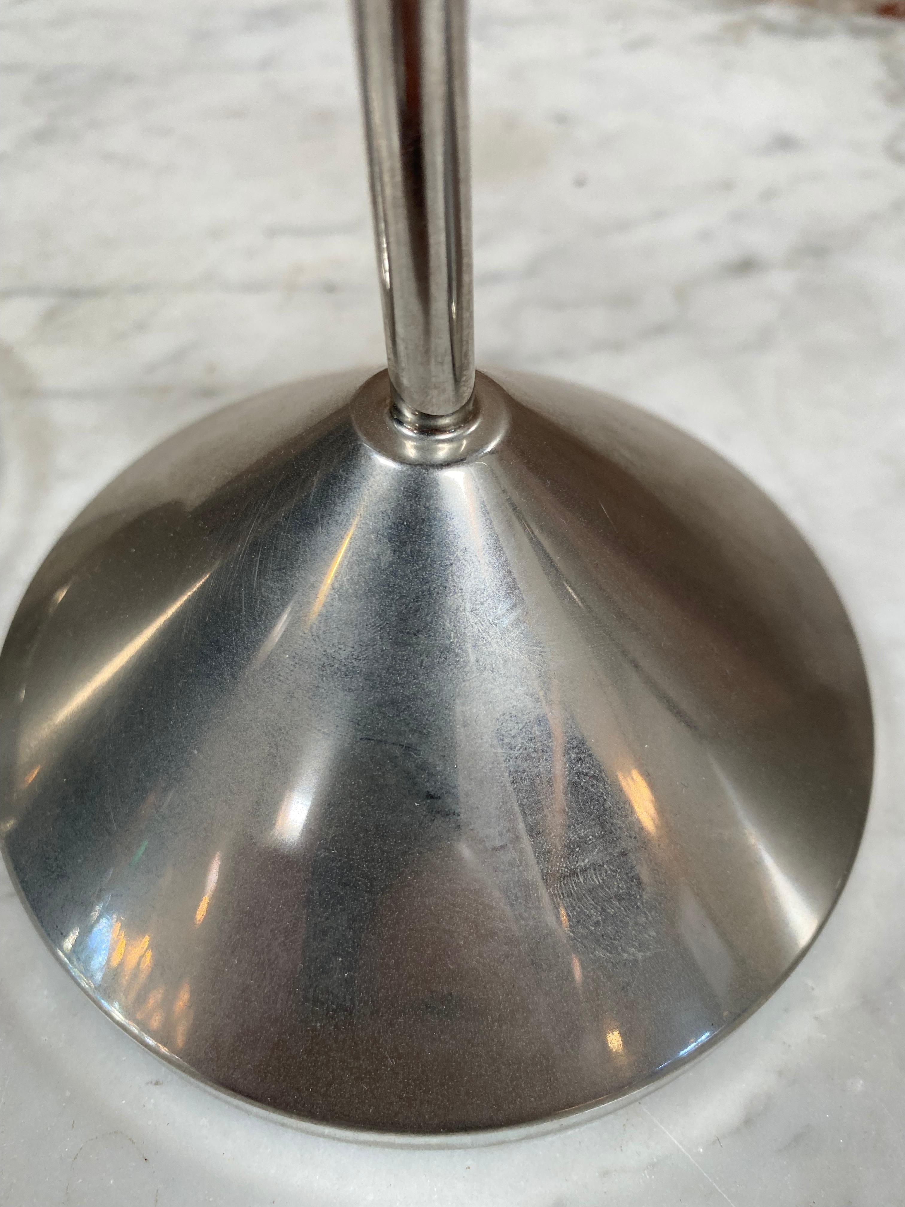 Argent Ensemble de 3 bougeoirs italiens en argent, années 1950 en vente