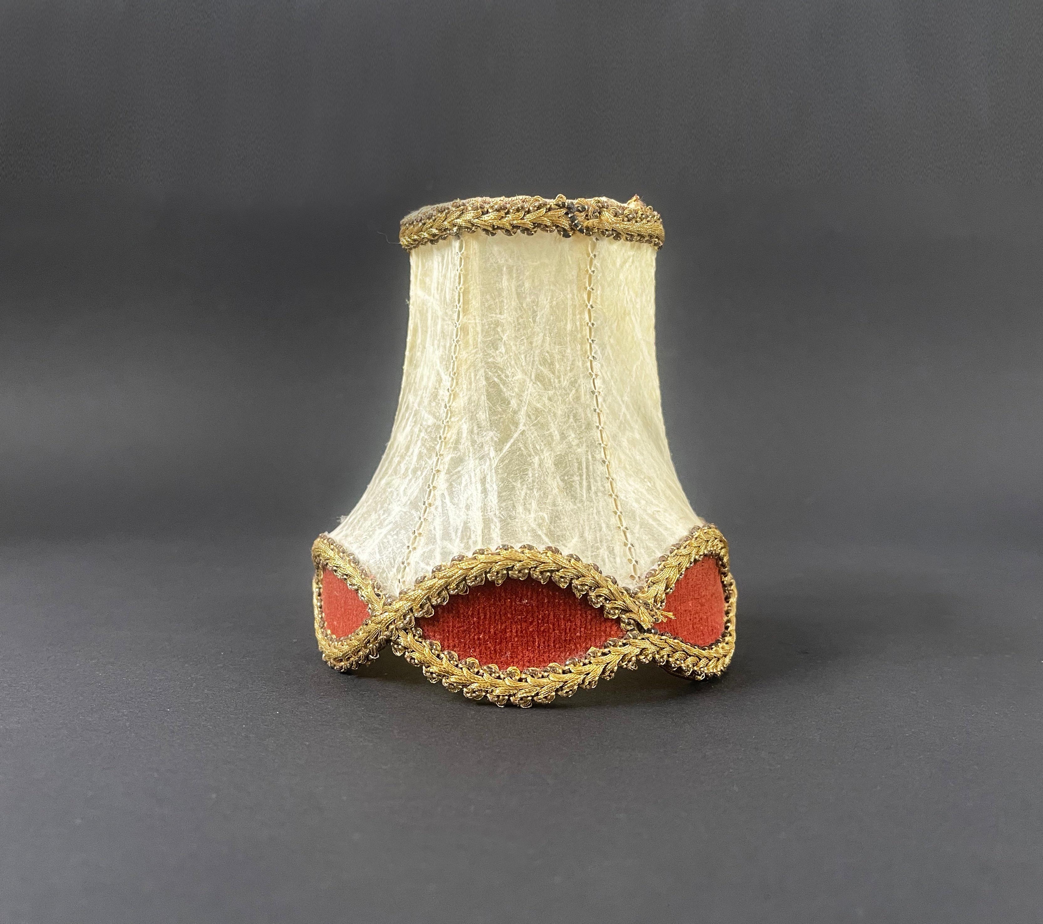 Set of 3 Italian Toleware Wall Lights, Grey, Gold Red Wrought Iron, 1960s For Sale 2