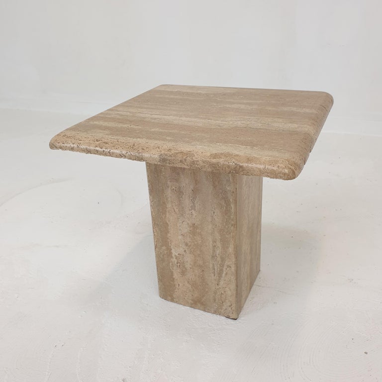 Set of 3 Italian Travertine Coffee Tables, 1980s For Sale 5