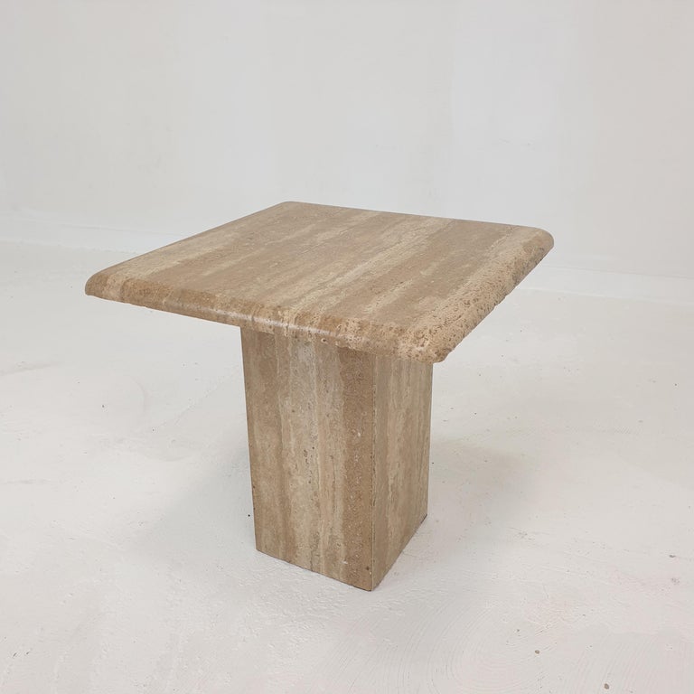 Set of 3 Italian Travertine Coffee Tables, 1980s For Sale 6