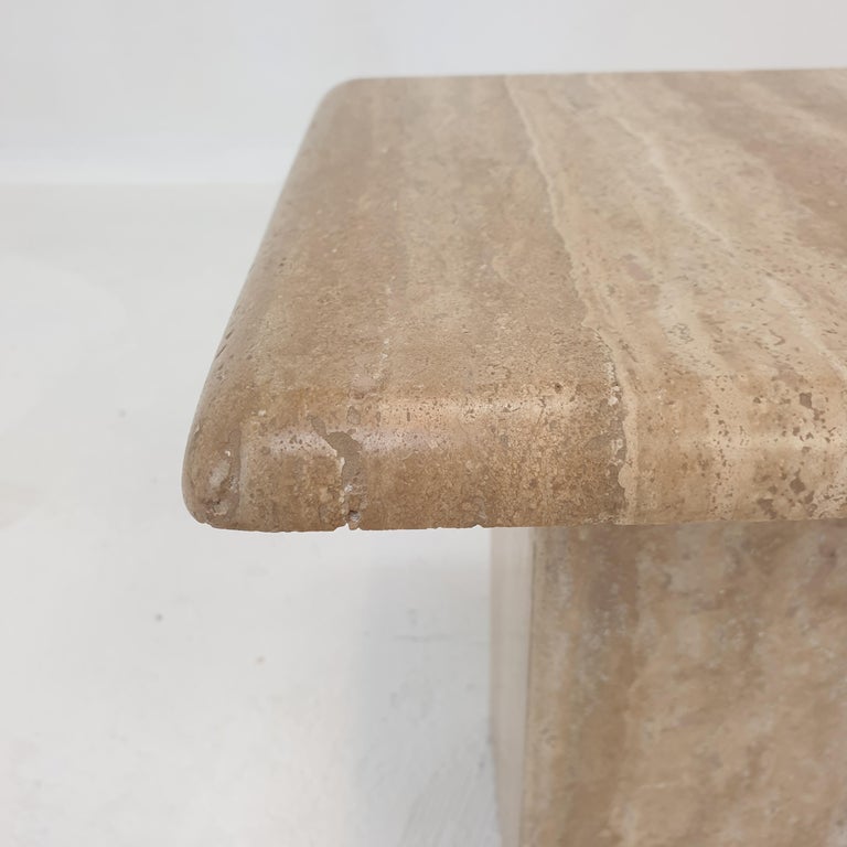 Set of 3 Italian Travertine Coffee Tables, 1980s For Sale 14