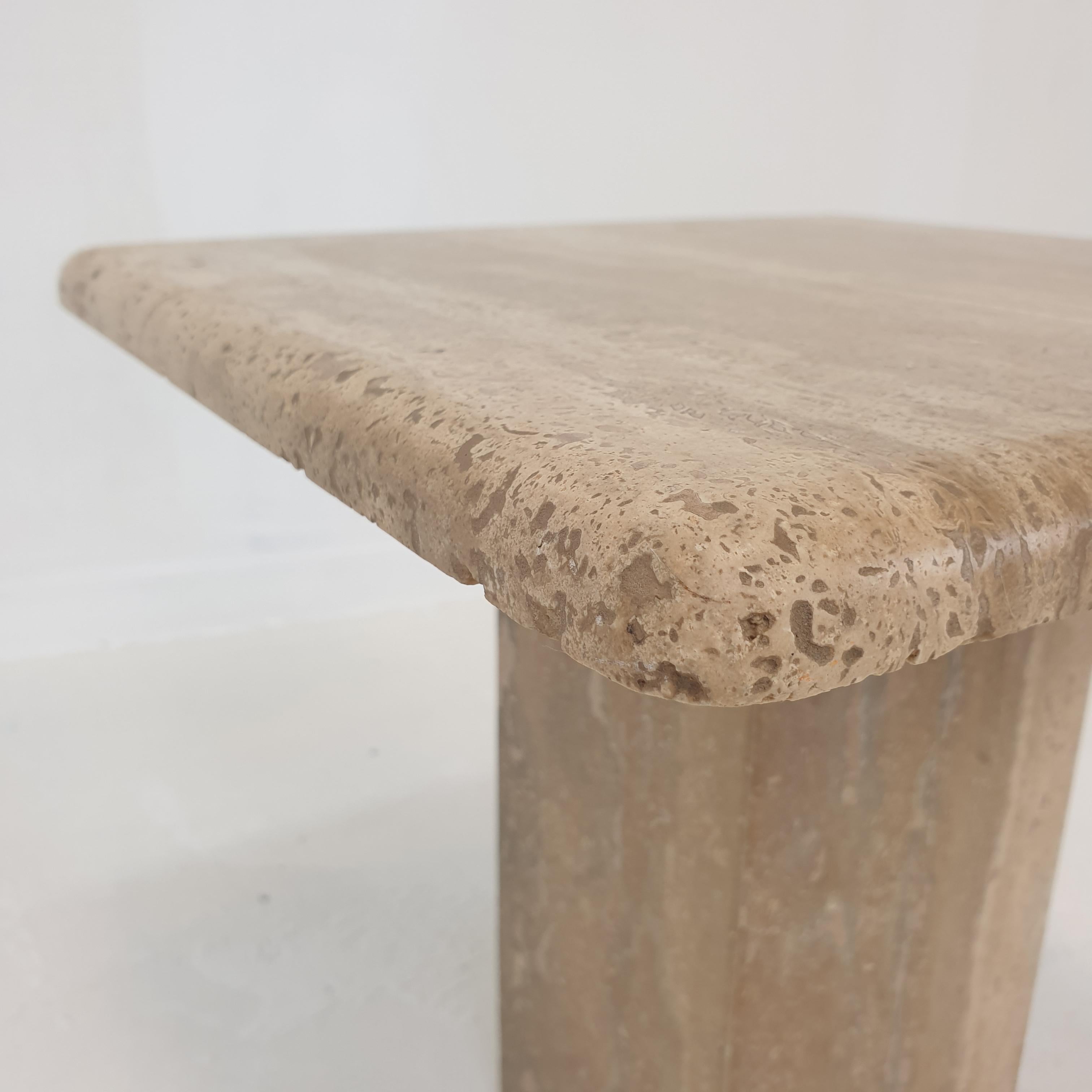 Set of 3 Italian Travertine Coffee Tables, 1980s For Sale 3