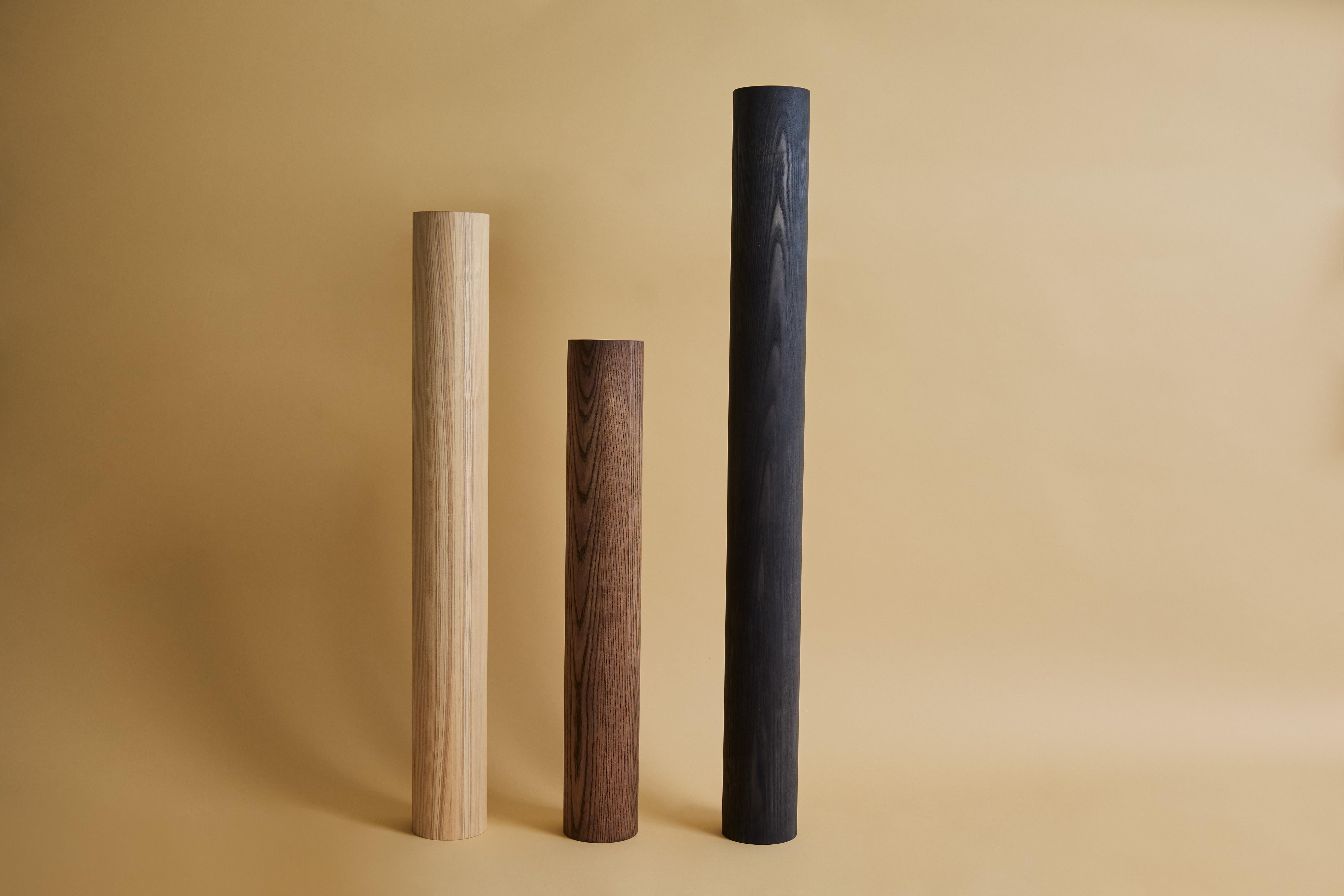 Set of 3 J D Candle Holders Timber by Nish Studio In New Condition For Sale In Geneve, CH