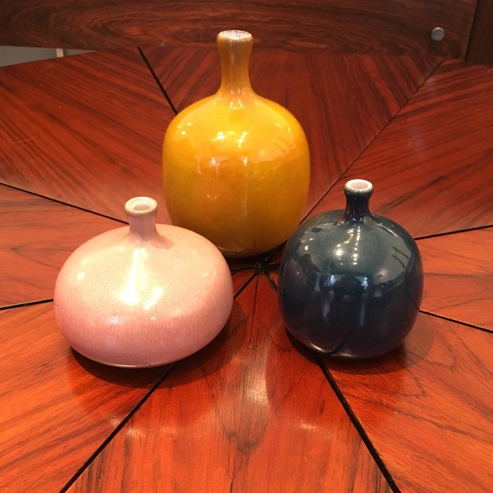 Set of 3 Jacques and Dani Ruelland's Ceramic Vases, circa 1960 7