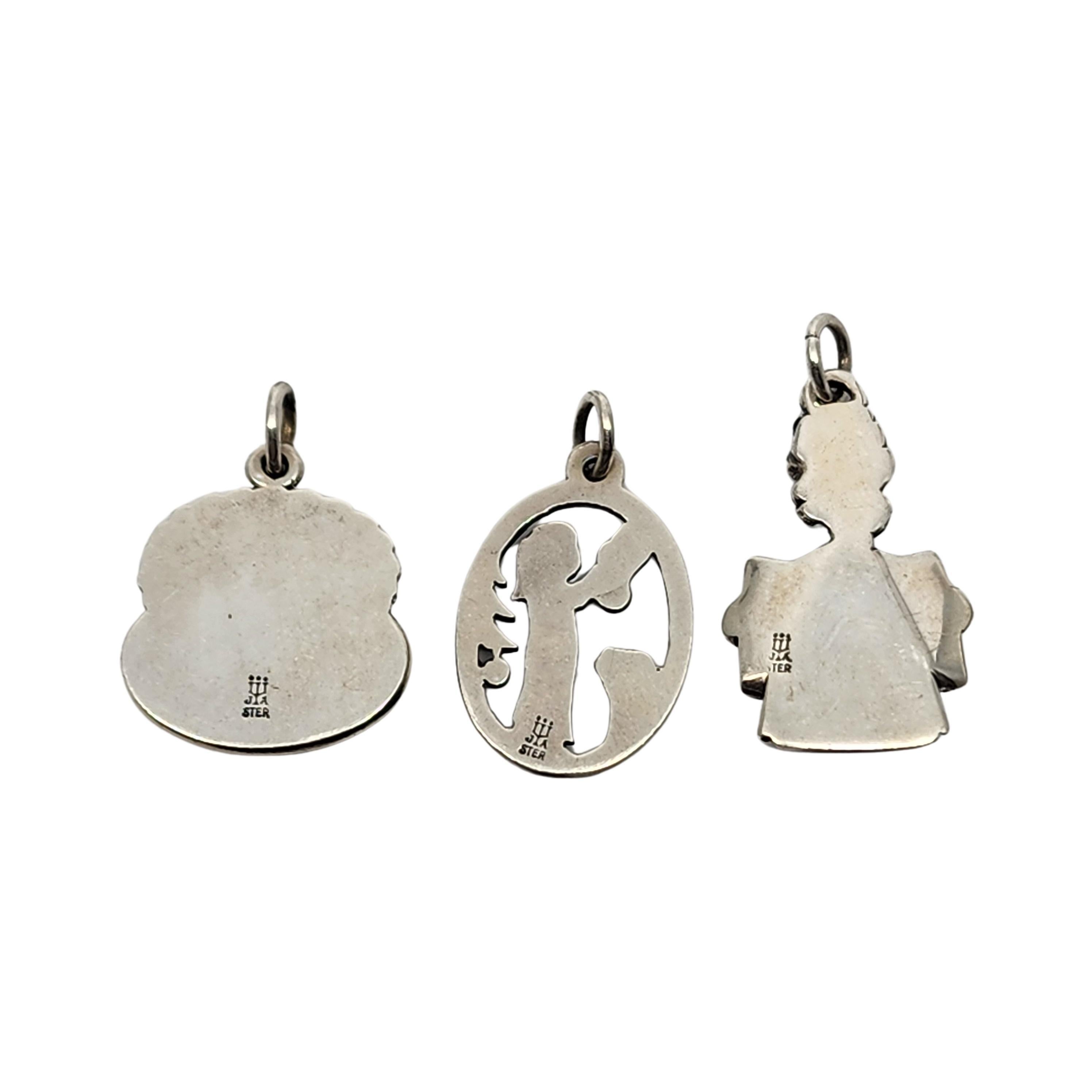 Set of 3 James Avery sterling silver charms/pendants.

This set of charms include a 