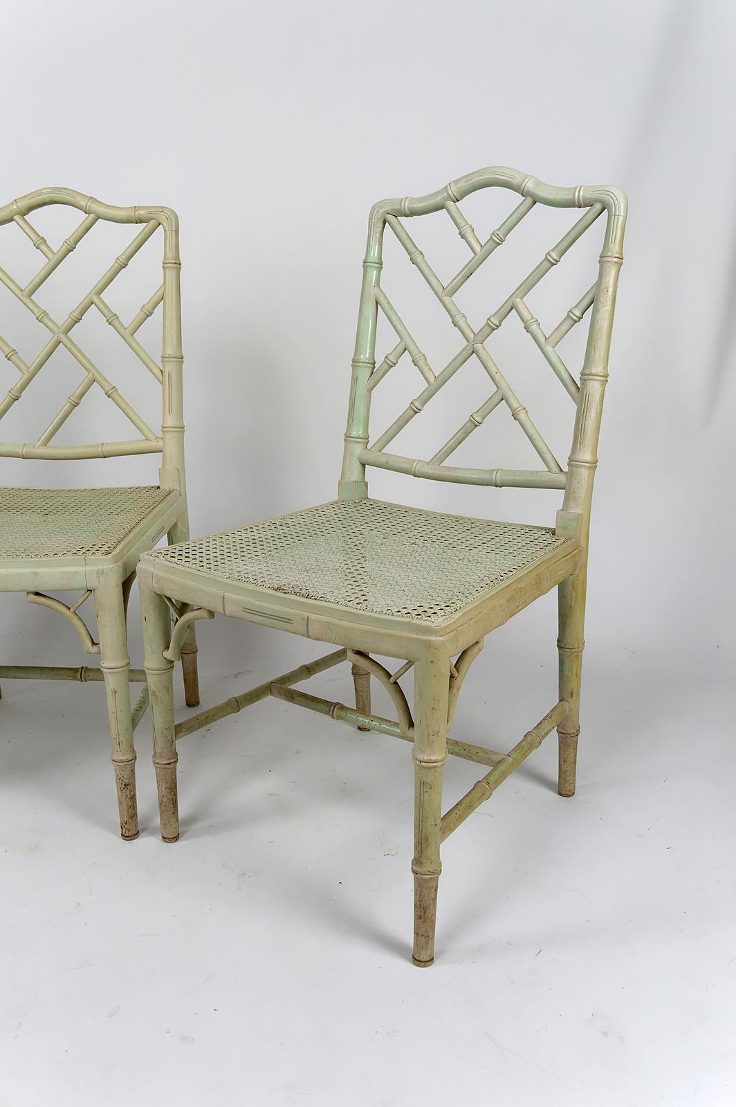 Français Ensemble de 3 chaises de style Japonisme / Aesthetic Movement, France, vers 1900 en vente