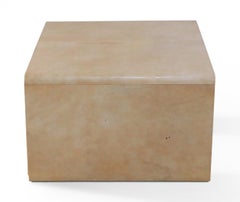 Set of 3 Jean Michel Frank French Mid-Century Parchment Veneer Nesting Tables