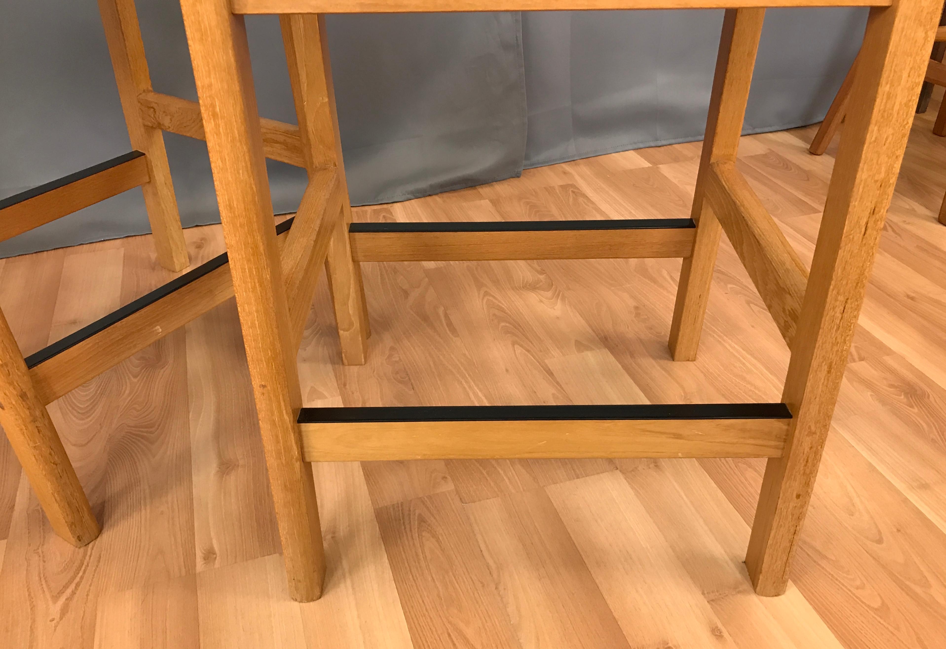 Set of 3 J.L. Møller Counter Stools for Højbjerg of Denmark 3